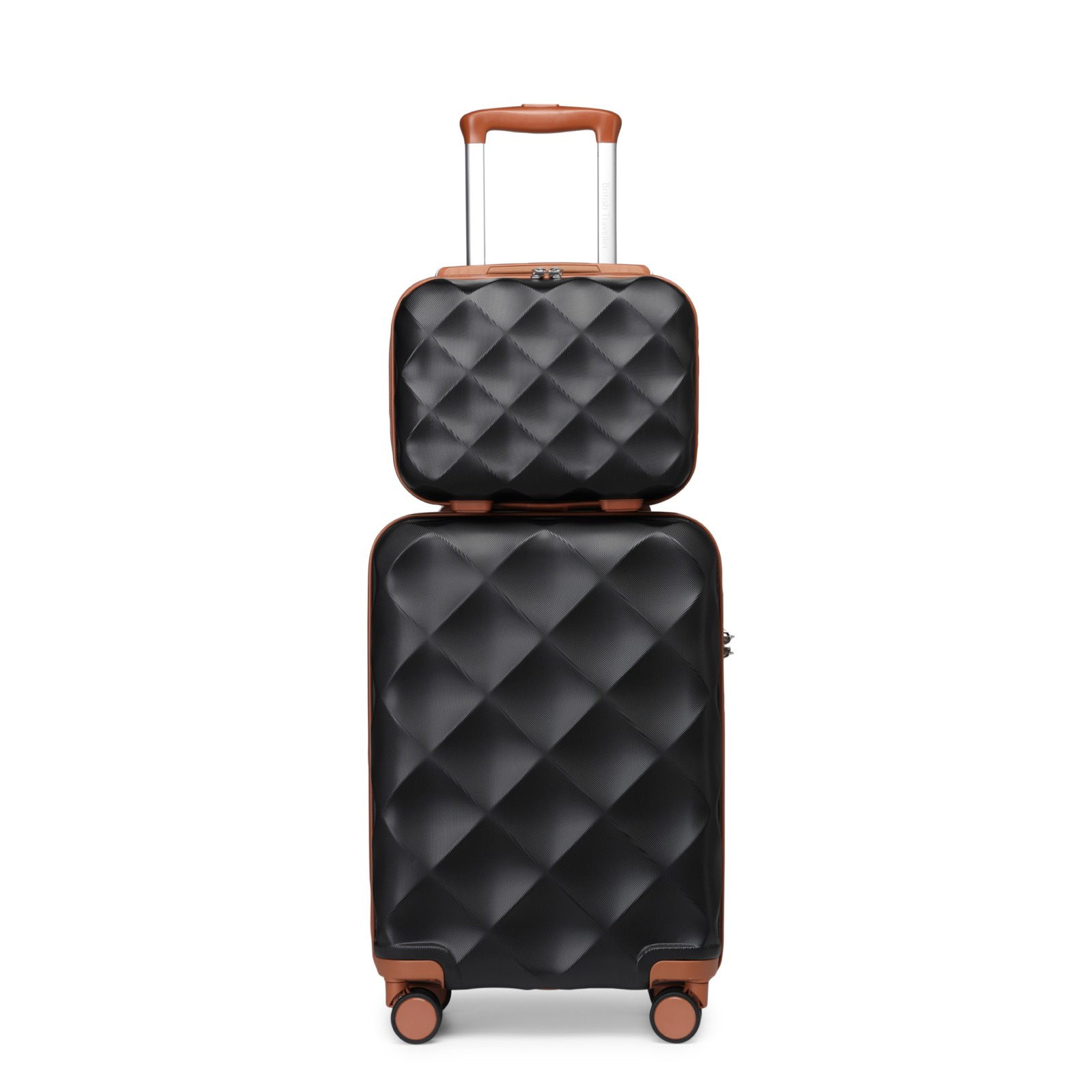 Suitcase Sets Of 2 Lightweight Abs+pc Hard Shell Suitcase With Spinner Wheels Travel Carry On Hand Cabin Luggage Case