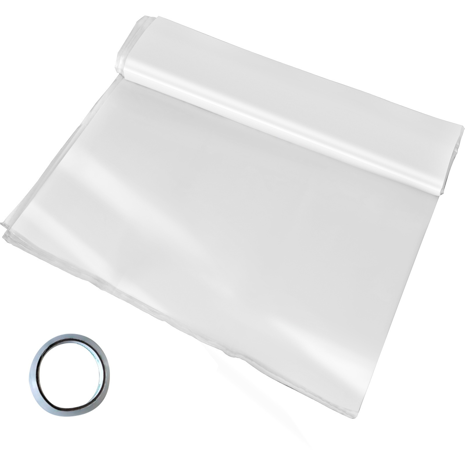 Image of Vevor Greenhouse Film, Greenhouse Polyethylene Film 32x25 Ft Greenhouse Plastic