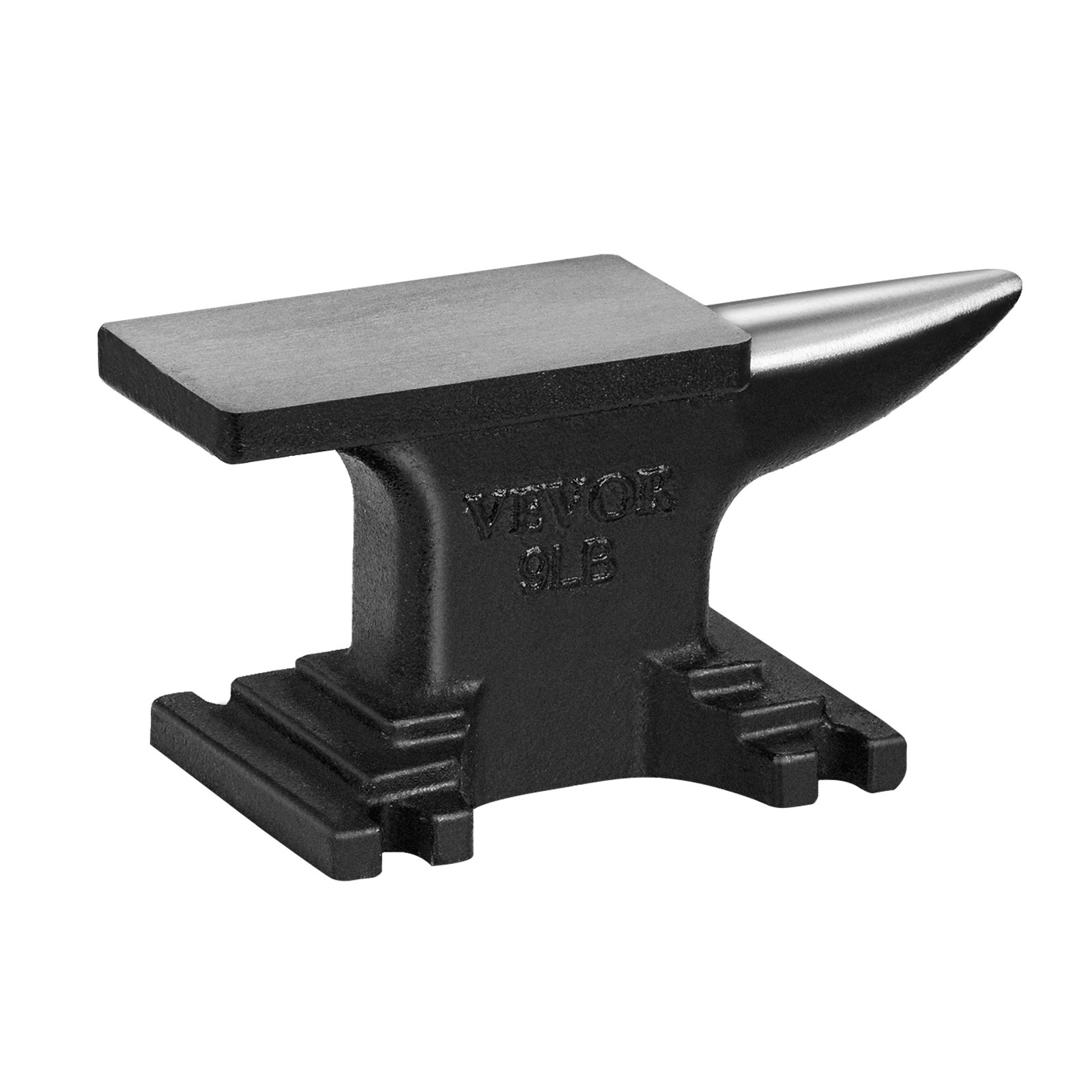 Image of Vevor Single Horn Anvil, 8.8lbs Cast Steel Anvil, High Hardness Rugged Round Horn Anvil Blacksmith, And , Tools And Equipment, Tool For Bending And Shaping