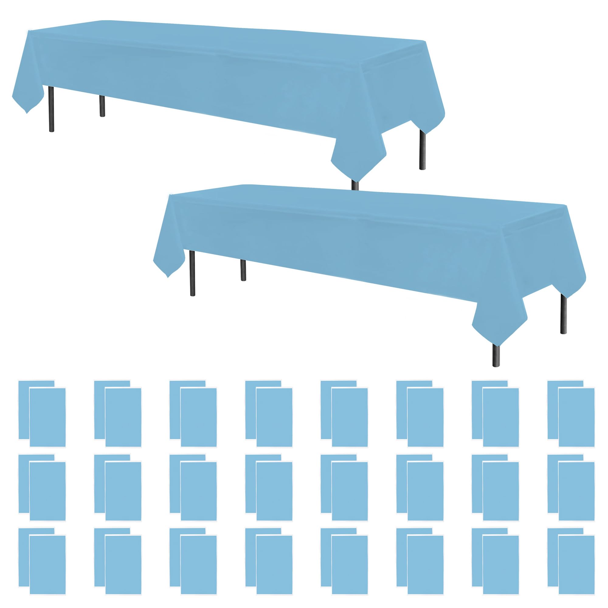 bulk long blue table cloth party plastic table Temu United Kingdom