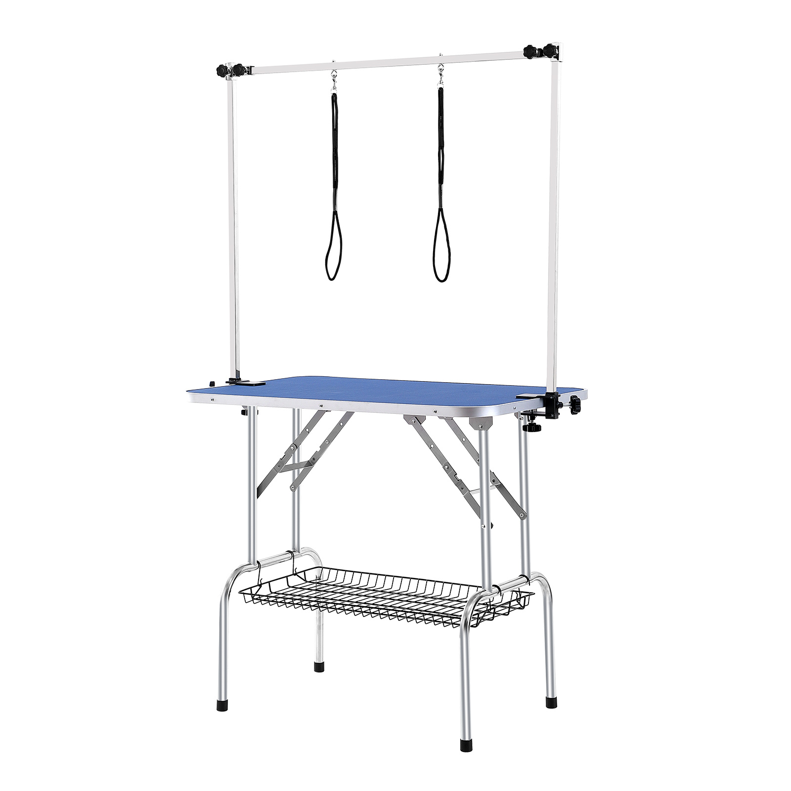 Mesa de para mascotas VEVOR con y abrazadera, estación de para perros de 915 x 610 mm, soporte plegable para de…: retailer-supplied image