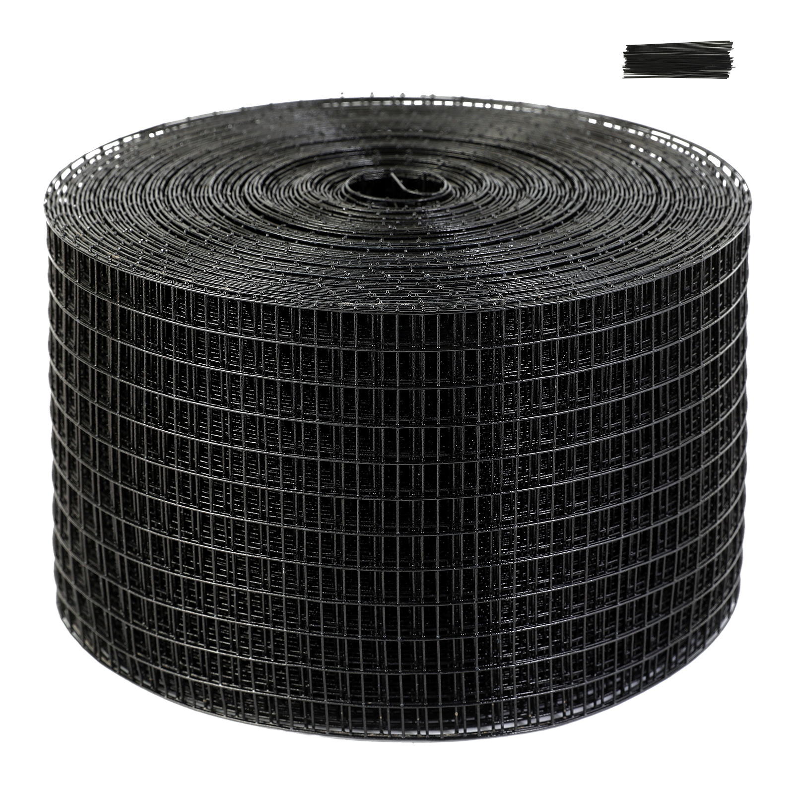 TEMU Rouleau de grille de protection pour panneaux solaires VEVOR 20.3 cm x 30.5 m, kit de filet anti-oiseaux 50 serre-câbles Revêtement en PVC