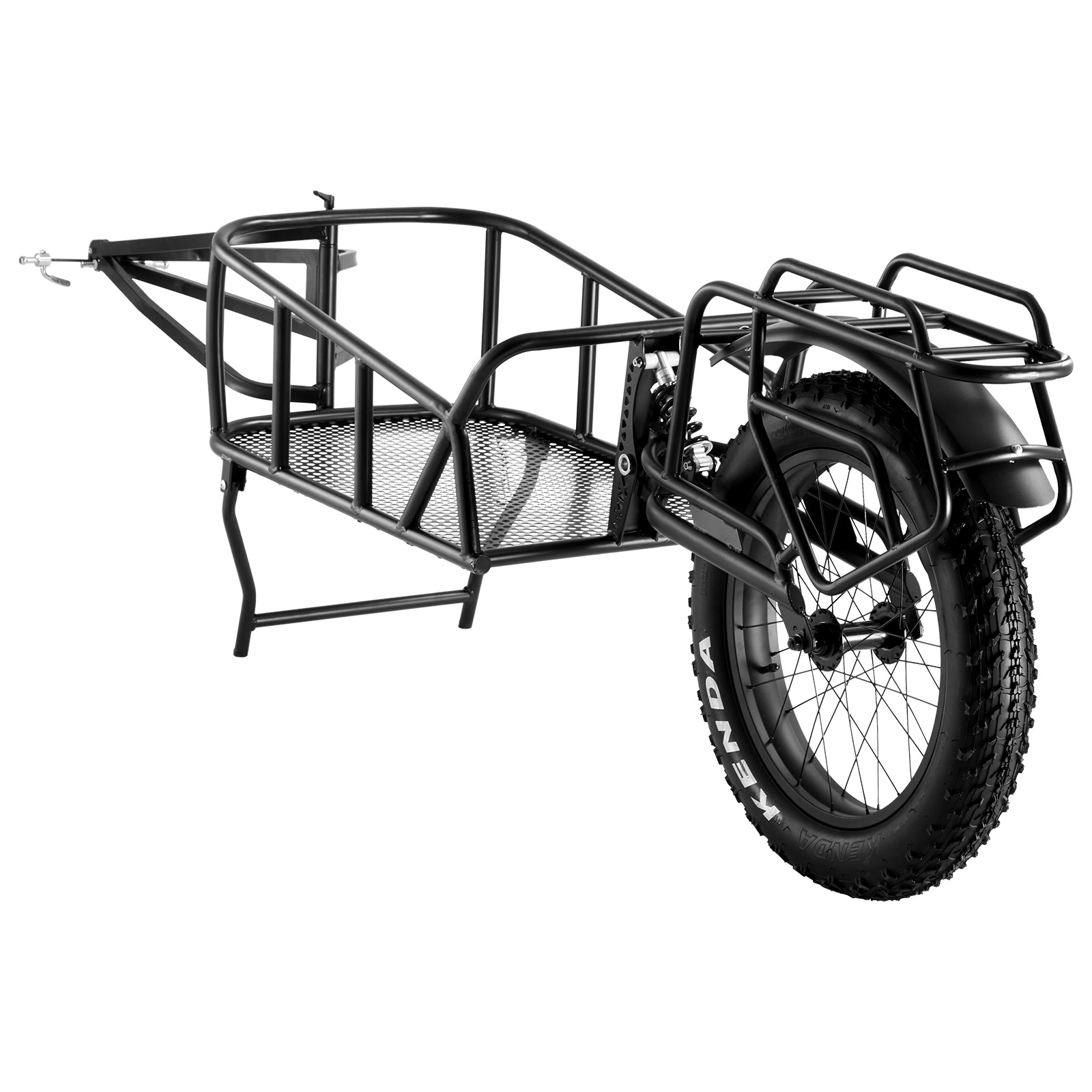 TEMU Vevor Bike Cargo Trailer, 70 Lbs Load Capacity, Heavy-duty Bicycle Wagon Cart, Compact Storage & Quick Release Structure With Universal Hitch,