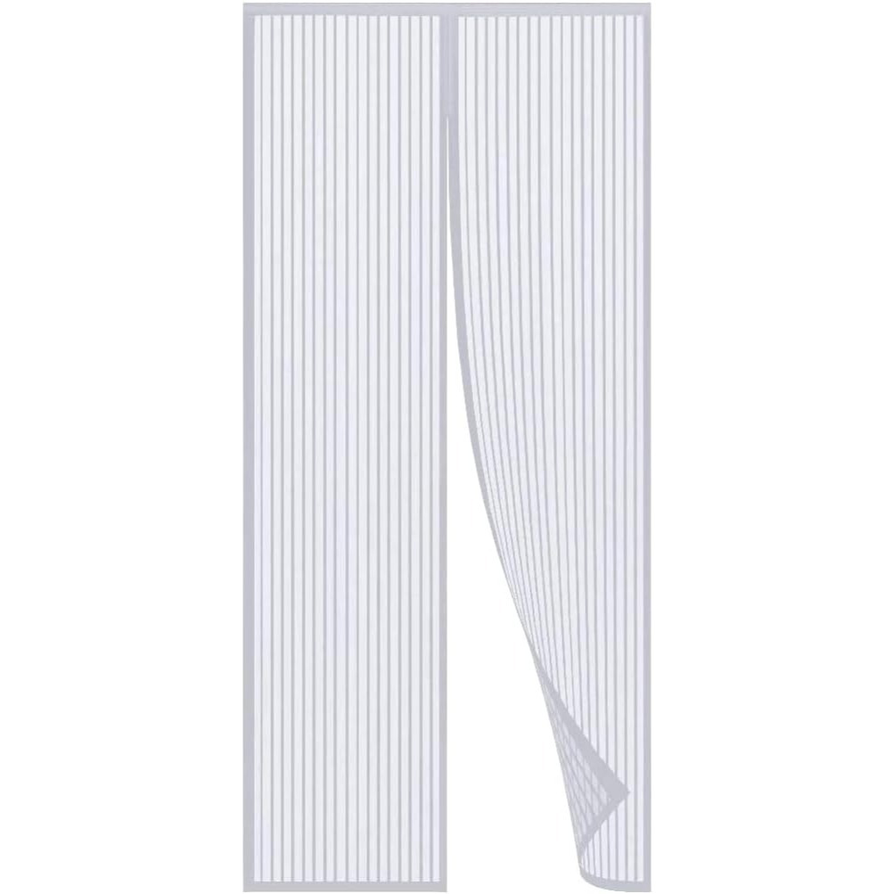 TEMU [summer Mesh Curtain Insect Repellent] Easy-install Magnetic Mesh Curtain For Summer - Insect & Repellent, Breathable Polyester Blend, , Ideal