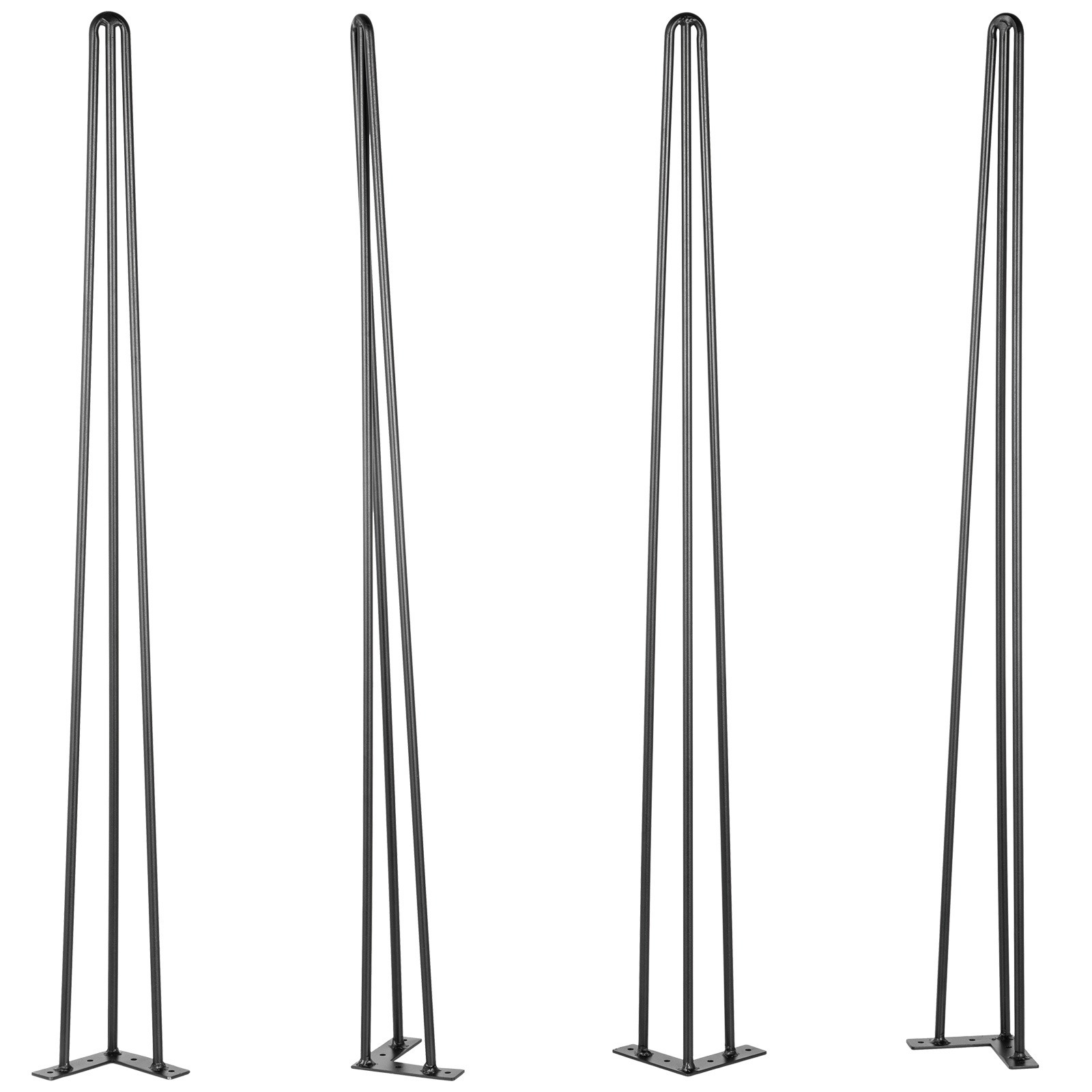 TEMU Pieds de table de trombone VEVOR 34 pouces Ensemble de de bureau de charge de 880 lbs (220 lbs par pied) Pieds de bureau de trombone 3 barres