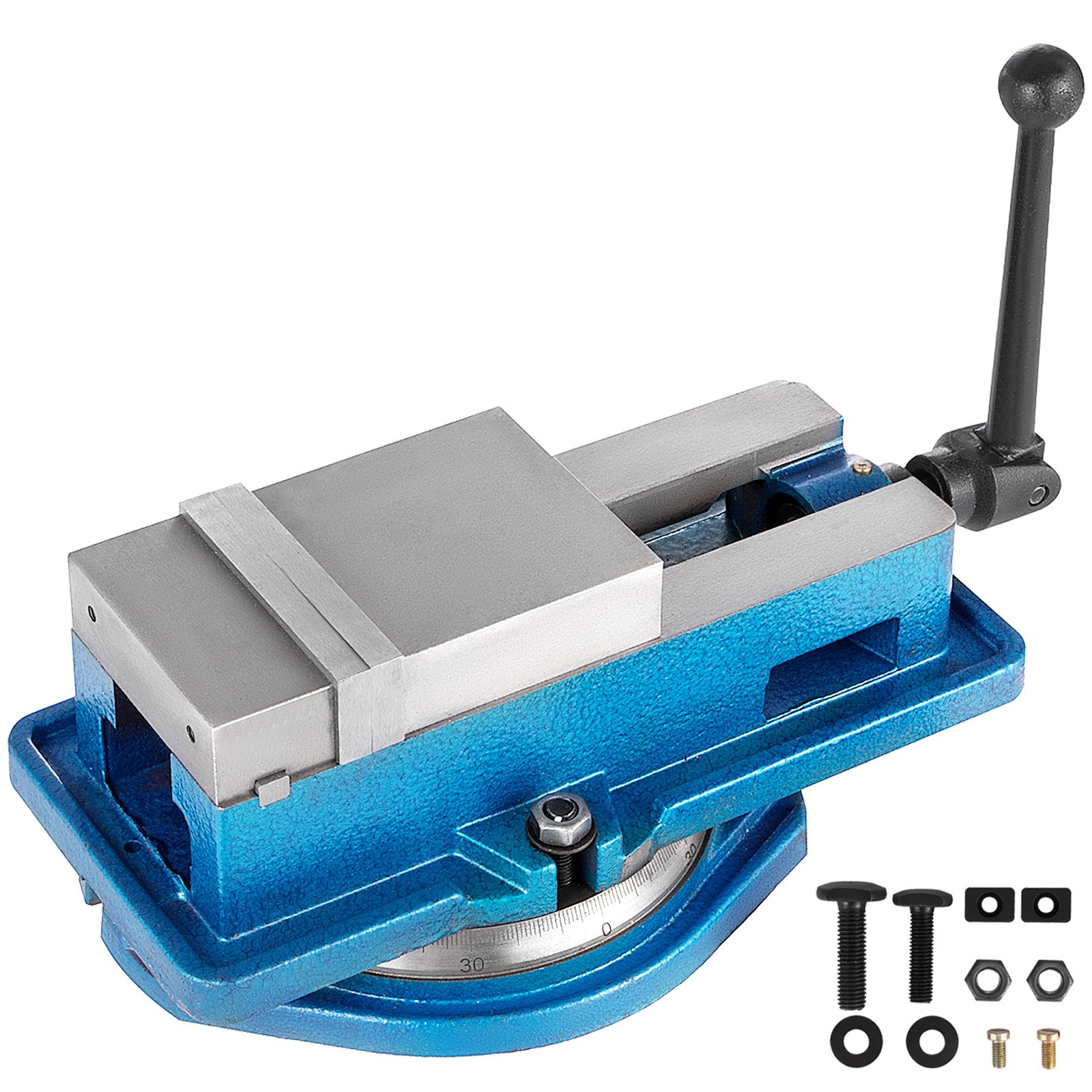 TEMU Morsa da fresatura VEVOR da 4 pollici, morsa da con serraggio ad precisione, morsa da fresatura in ghisa duttile con base girevole gradi
