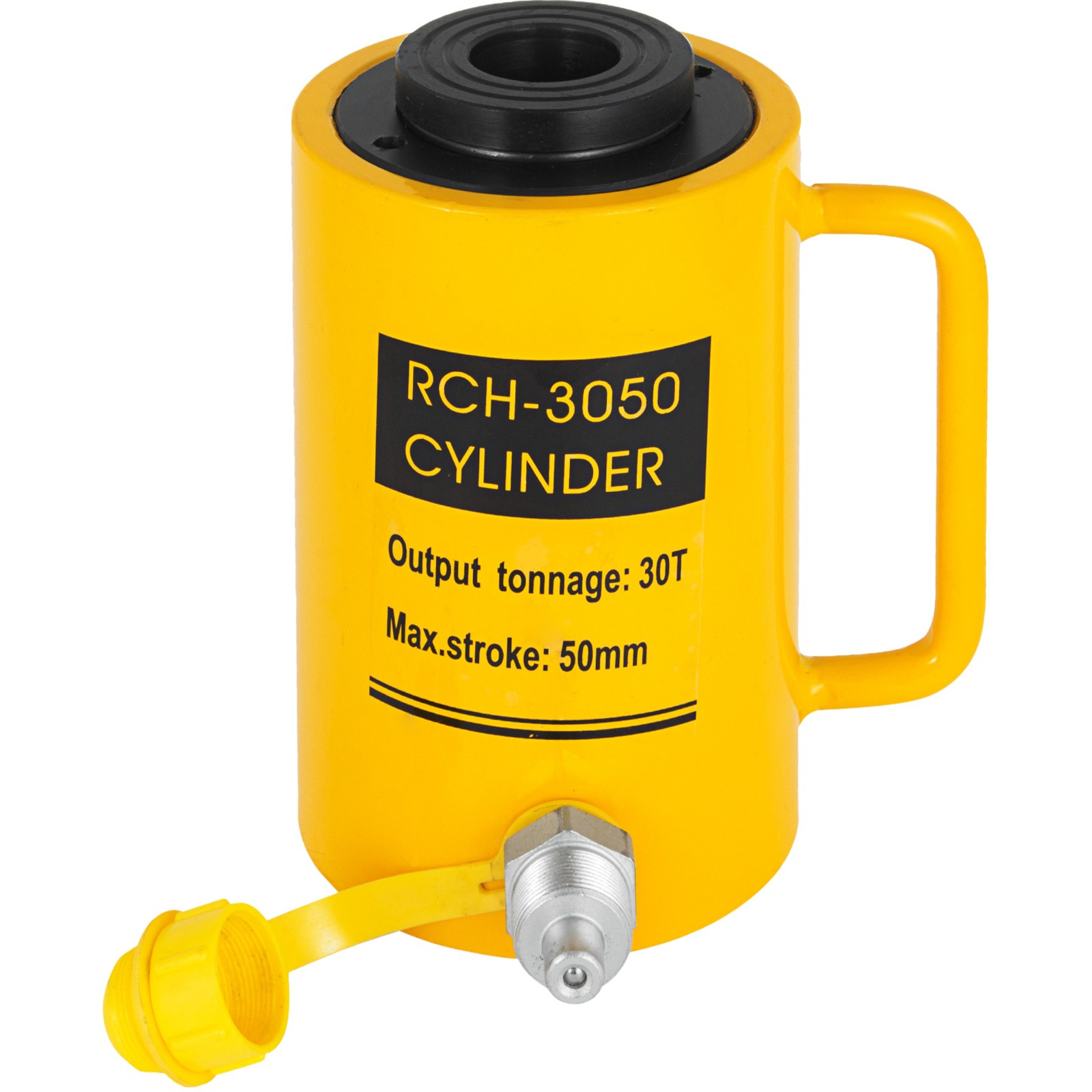 Image of Vevor 30t Hydraulic Cylinder Jack Hollow Single Acting Hydraulic Cylinder 50mm Hydraulic Lifting Cylinders (30t 2inch Hollow)