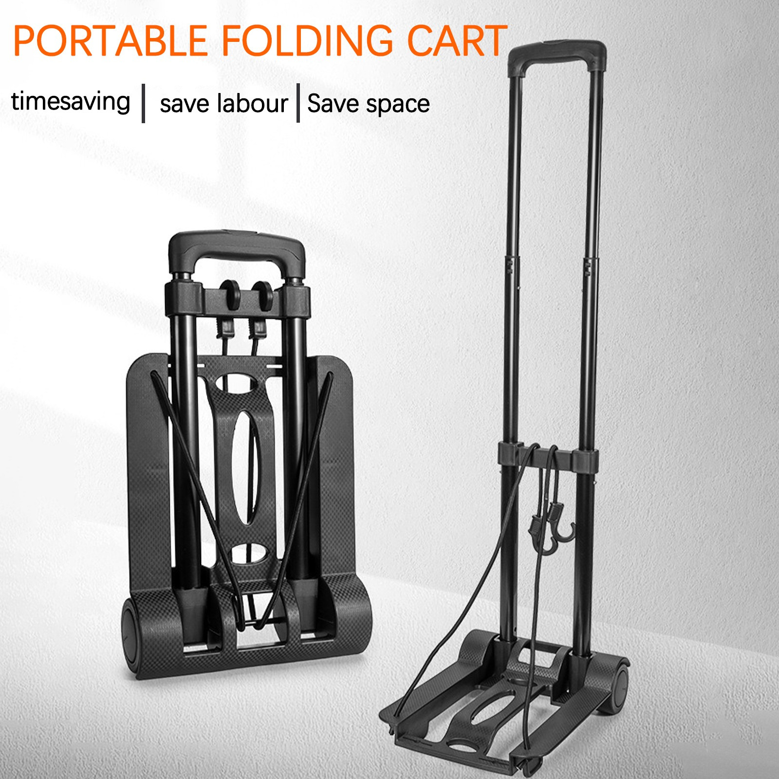 TEMU 1 pezzo, mini camioncino, , carrello portatile, carrello per il trasporto di pieghevole e telescopico, carrello pratico per fare , trasportare ,
