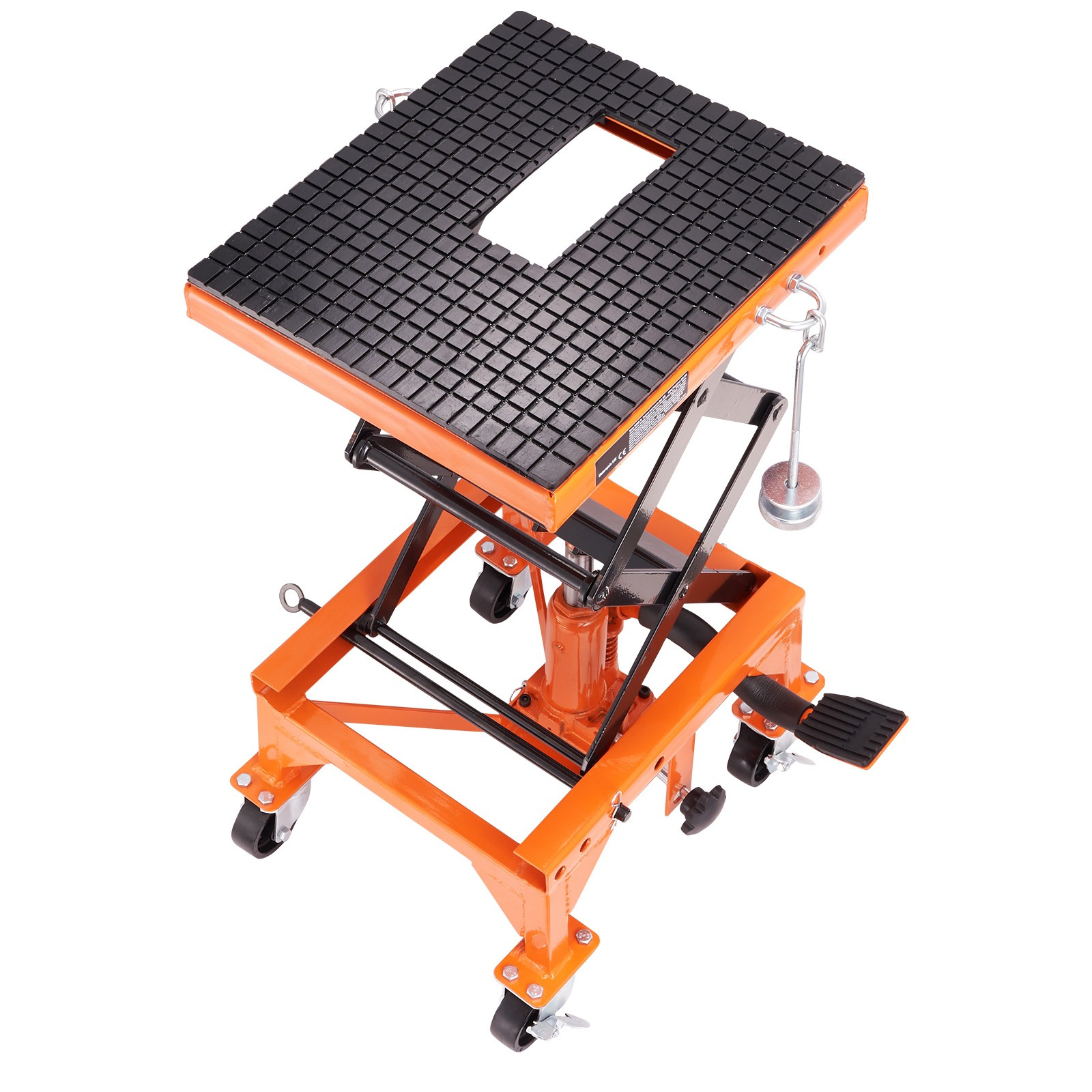 Vevor Hydraulic Motorcycle Lift Table 350 Lbs Dirt Bike Scissor Jack Stand