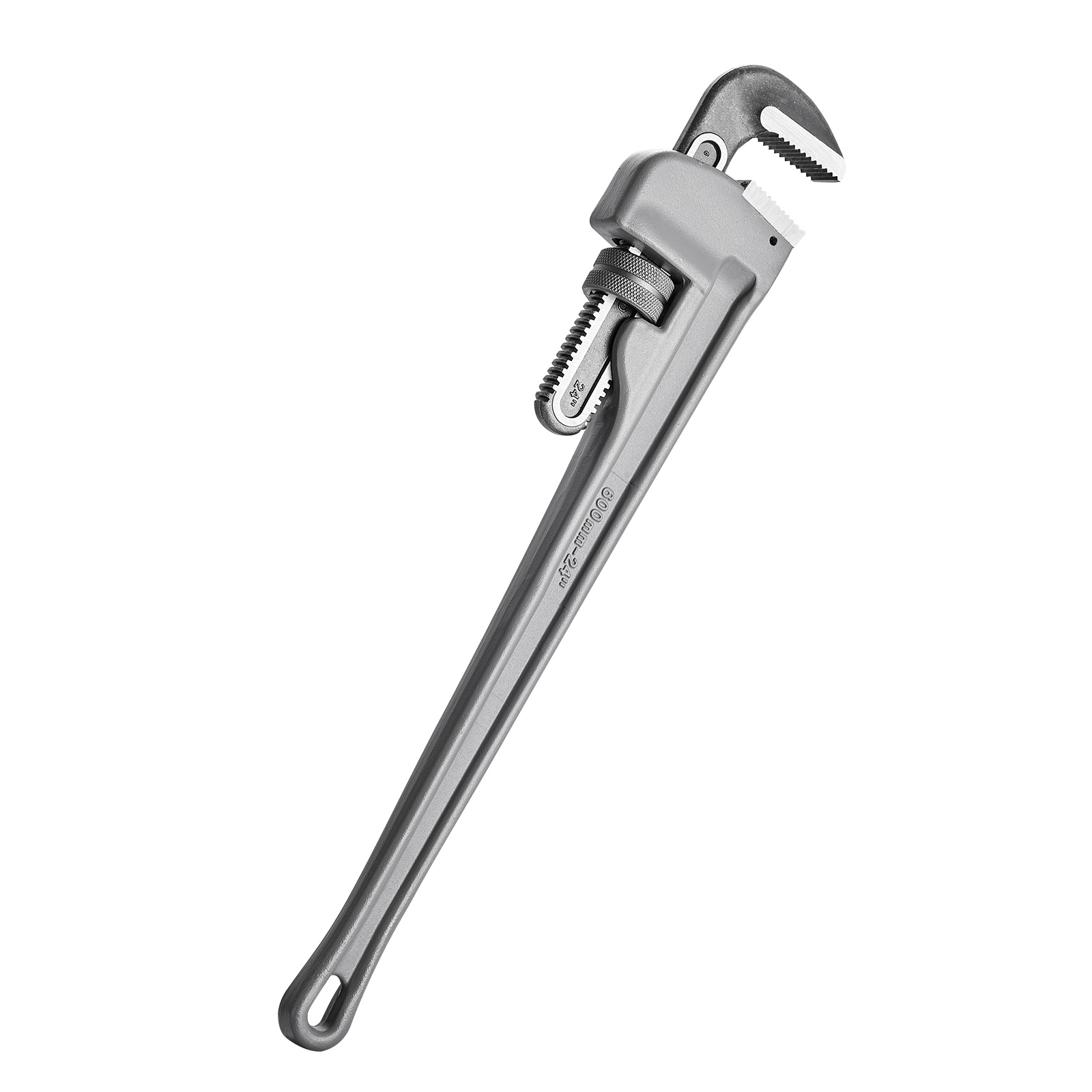 Vevor Aluminum Straight Pipe Wrench 24 In Adjustable Plumbing Wrench Crv Jaw