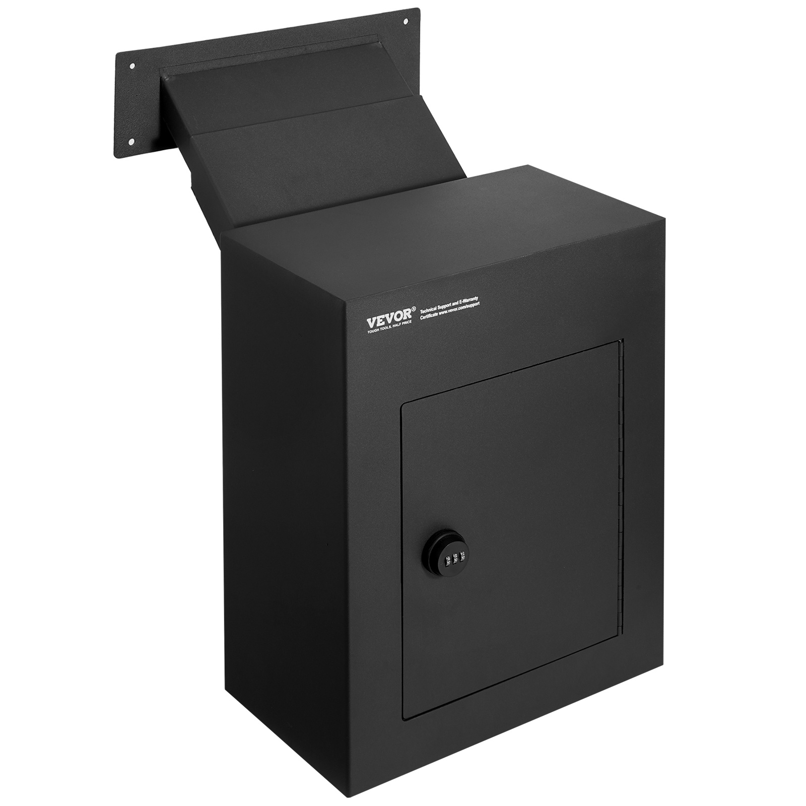 Vevor Through The Wall 13x7x17" Mailbox With Combination Lock Black