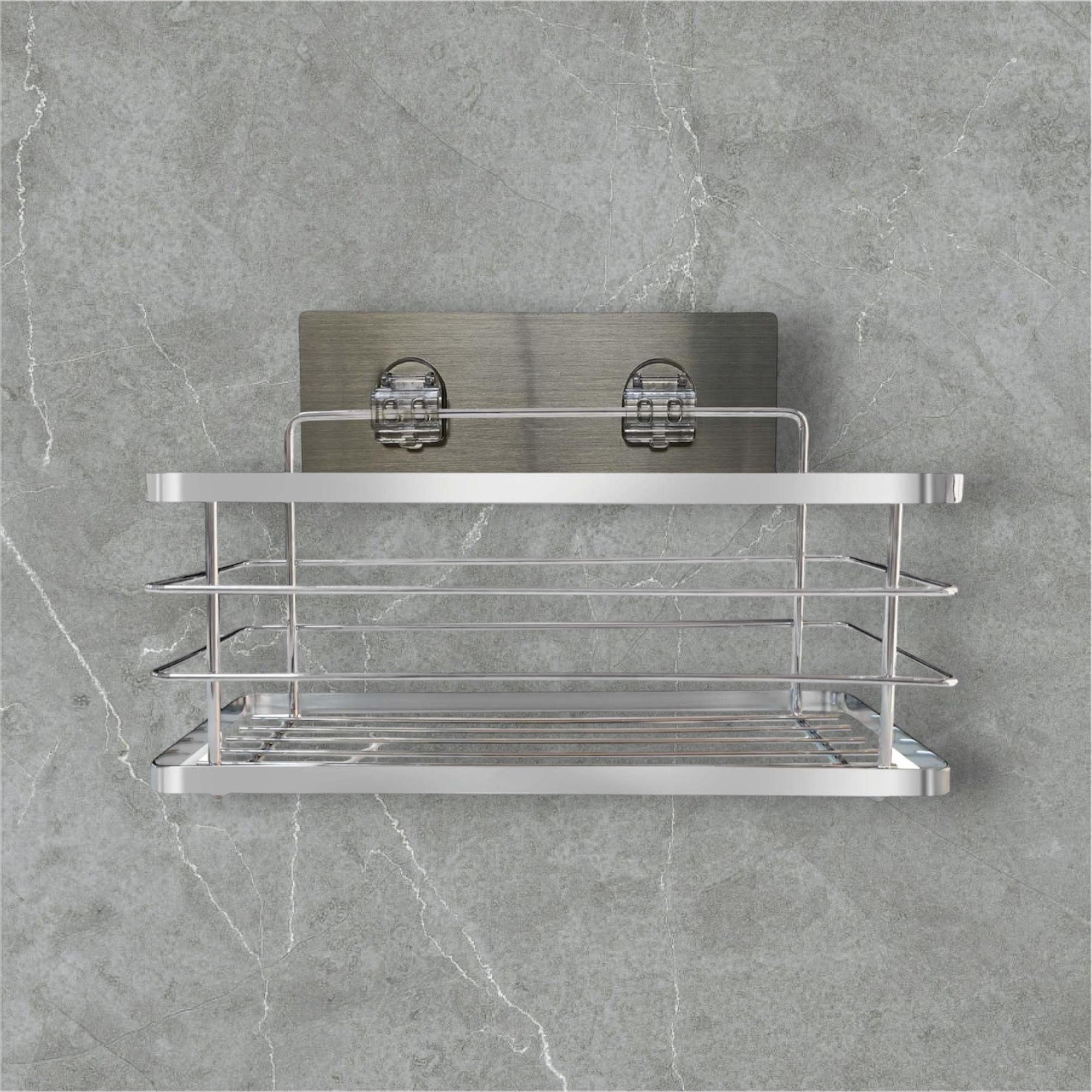 TEMU TS-4300 Estantería Multiuso almacenamiento de Acero inoxidable/304 montados en pared para baño y cocina - Organizador de instalación rápida con