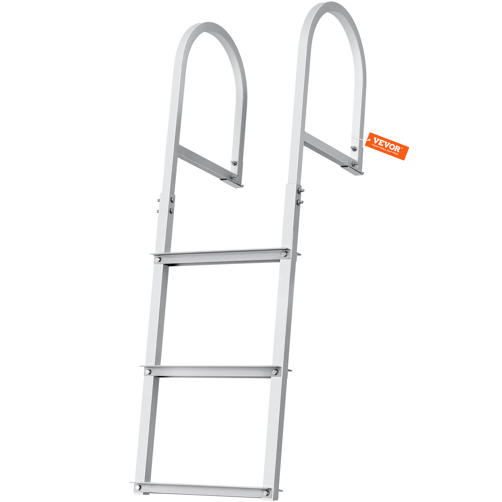 Vevor Aluminum Alloy Dock Ladder Boat Dock Ladder Removable 3 Steps With 500lbs Load
