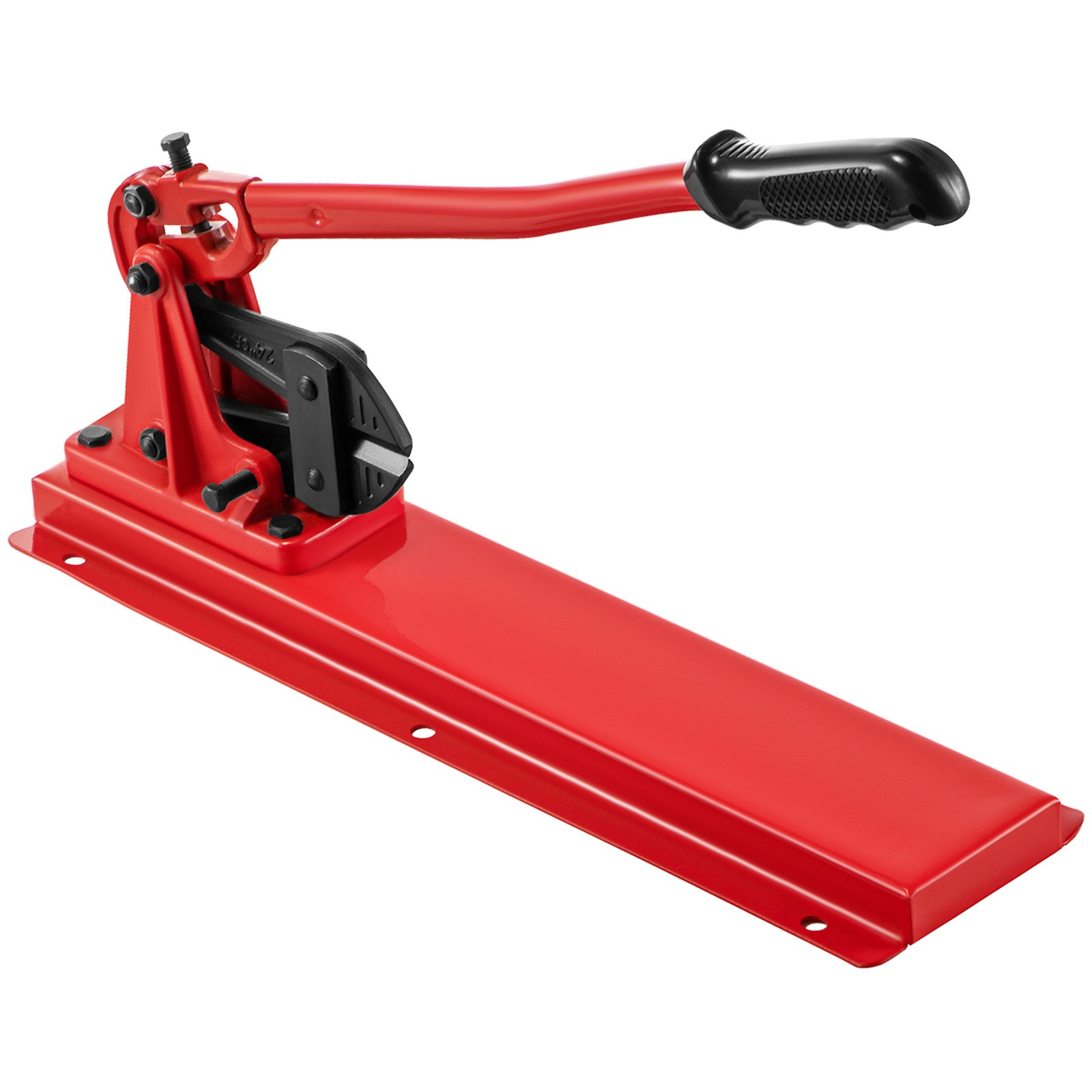 Vevor 24" Bench Type Hand , Cutting Capacity 3/8" Cutter Bench Type, Hardness 35-45hrc Crimping Tool Bench Wire Rope Cable, Red Swaging Machine For Swaging And Cutting, Arm Bench