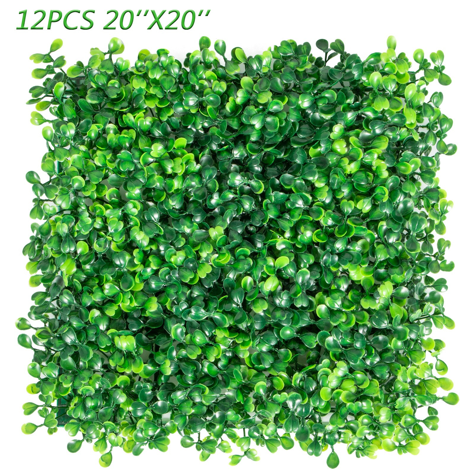 TEMU Pannelli da parete in artificiale VEVOR UV 12 pezzi Pannelli da parete in artificiale con sfondo in 20X20" 4 cm Parete in verde per decorazione