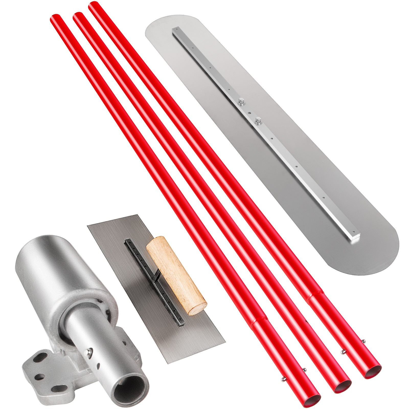 TEMU VEVOR Bull Float Raschietto per calcestruzzo in acciaio al 1200x200mm Raschietto per calcestruzzo Kit per calcestruzzo Bull per raschietto Bull