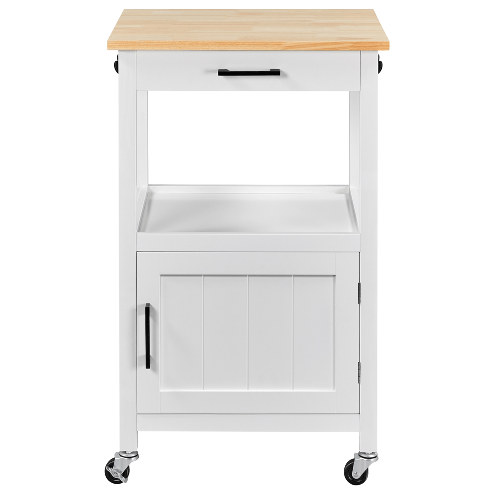 TEMU Carro de cocina con ruedas Costoffs Carro de servicio con gabinete y estante Carro de cocina en estilo de