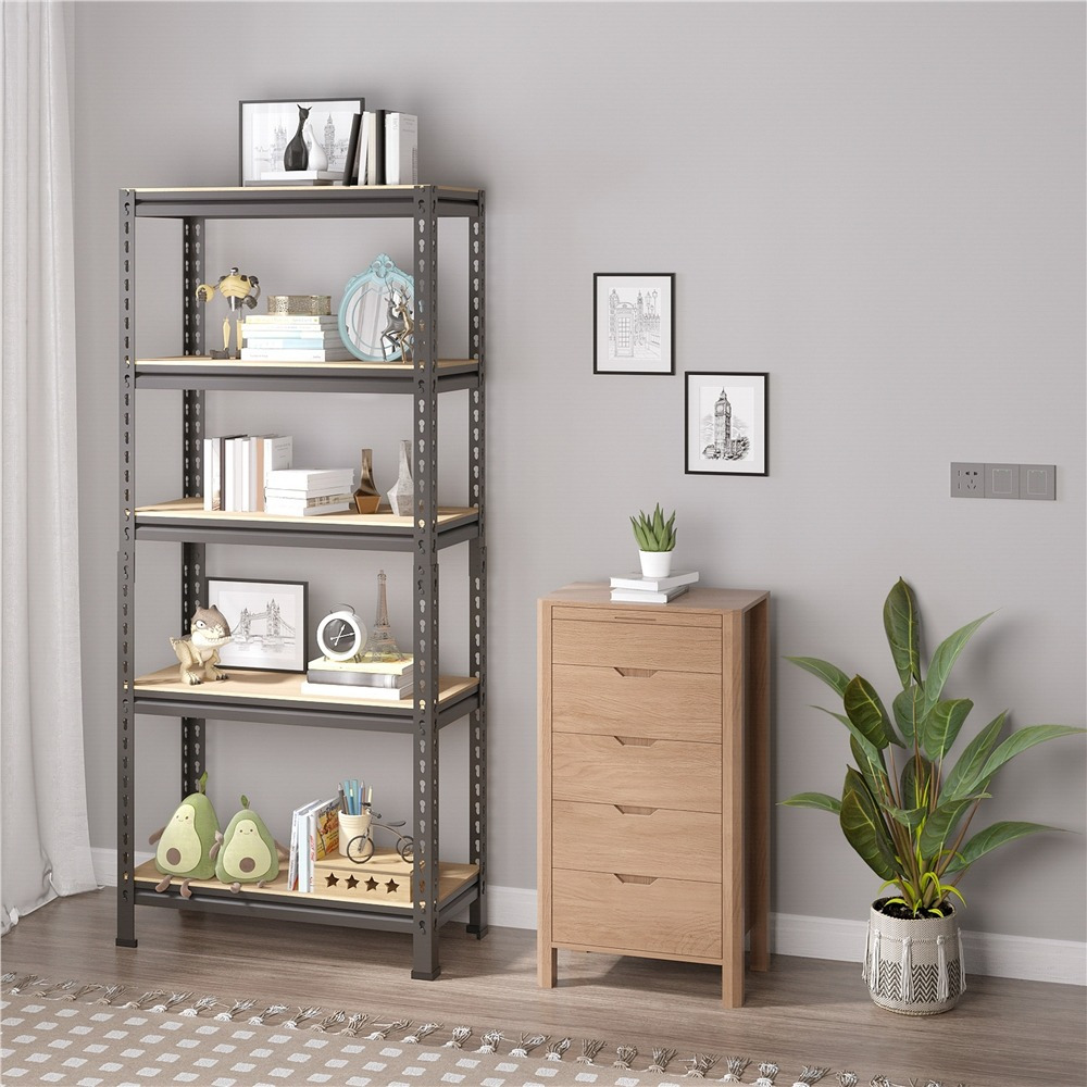 TEMU Yaheetech 5-tier Heavy-duty Shelving Units Set Of 1 Steel Shelving Units For Storage 30d X 70w X 150h Cm