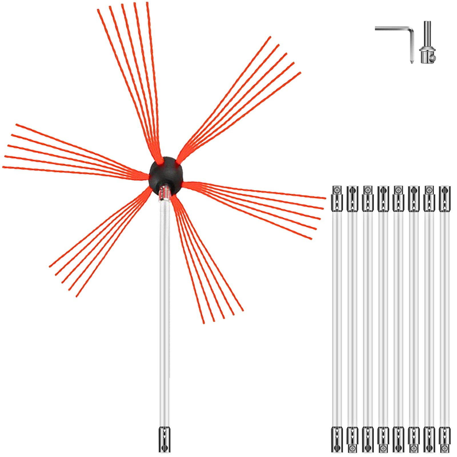 Chimney Sweep Kit Chimney Cleaning Kit 30ft Chimney Cleaning Kit