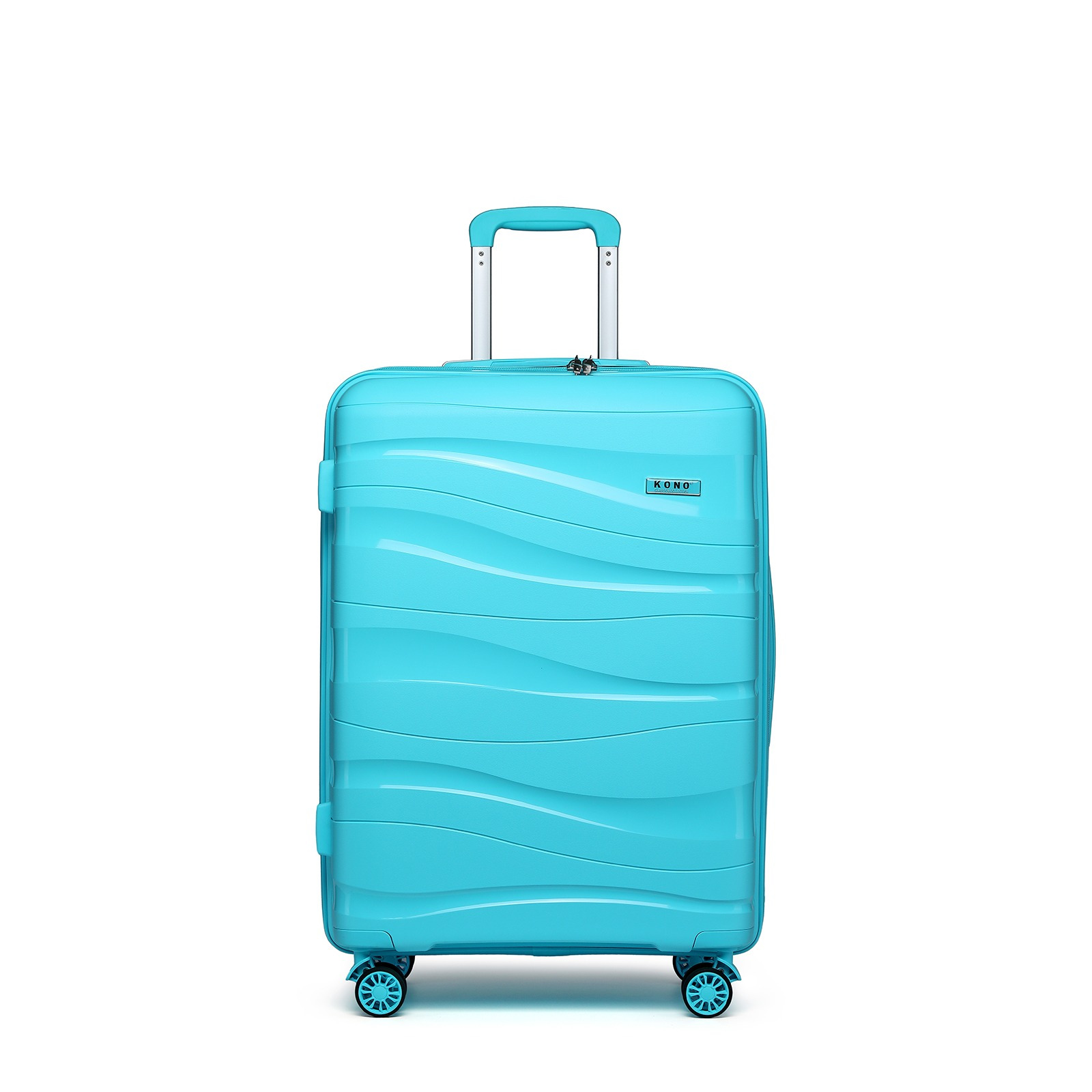 Image of 1pcs Of 66x46x26cm Medium Check In Luggage 24 Inch Lightweight Polypropylene Hard Shell Suitcase With Spinner Wheels Back To School Holiday Gift, Luggage For Travel