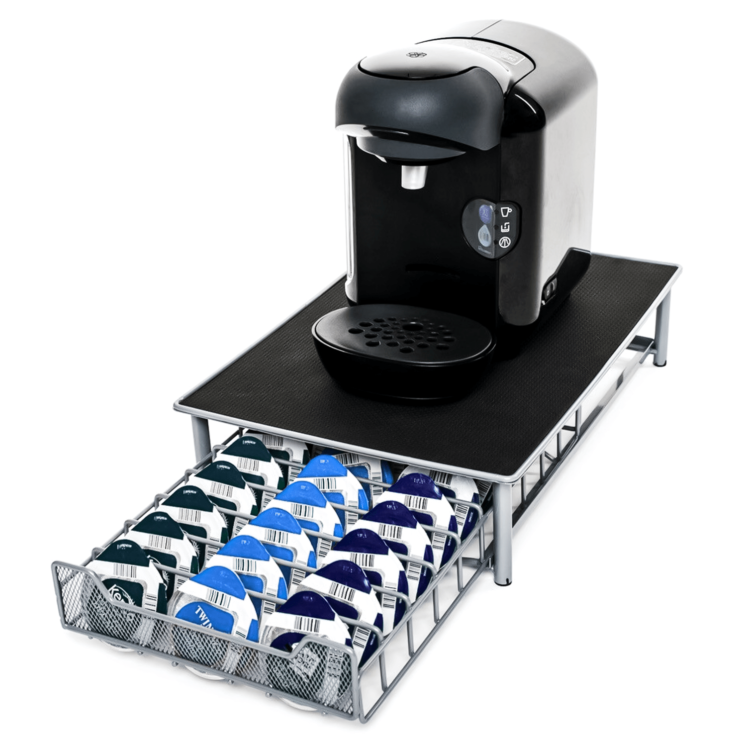 1pc coffee capsule storage drawer storage box   coffee machine base can coffee bean rack coffee capsule rack