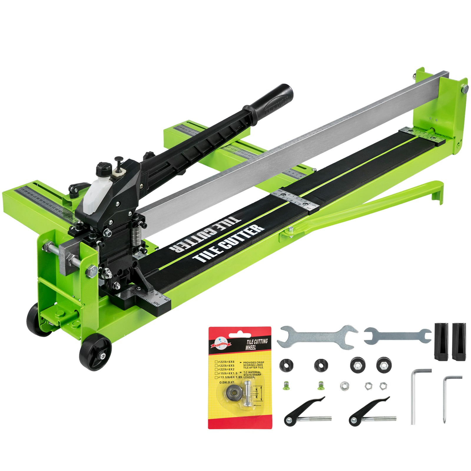 TEMU VEVOR Tagliapiastrelle Manuale 31,5 Pollici Macchina per Taglio Piastrelle 1,4 Pollici Tagliapiastrelle per Ceramica e Porcellana con Guida