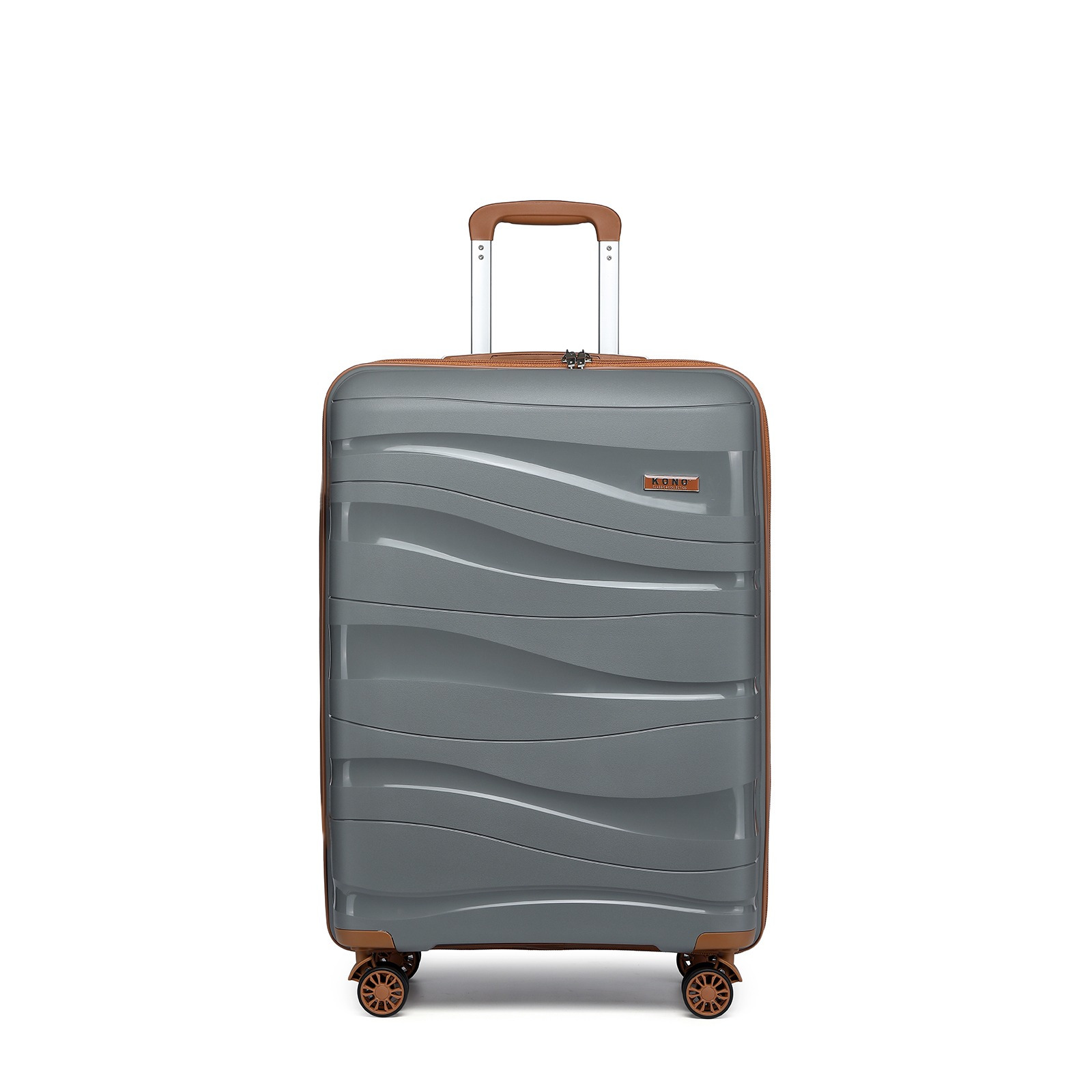 Image of Medium Check In Luggage 24 Inch Lightweight Polypropylene Hard Shell Suitcase With Spinner Wheels