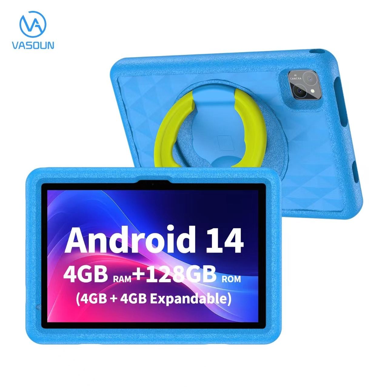 TEMU 10 Inch Screen Tablet - Tablets With 8gb (4g+4g Extend), 128gb Rom, 1tb Expand Memory, Wifi 6, Wireless, 8mp Camera, Latest 14 Os With Protective Eva Case
