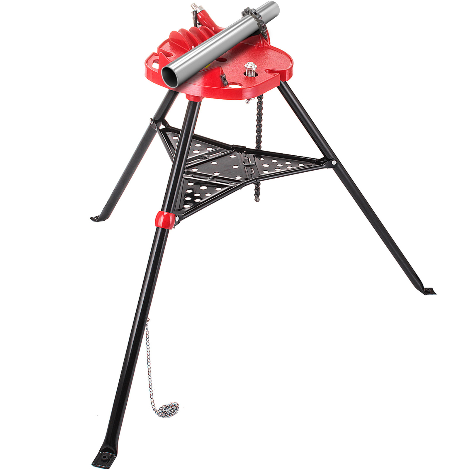 TEMU VEVOR 6" Supporto per Trapano a Catena con Treppiede con Gambe in Acciaio e Montanti in Gomma
