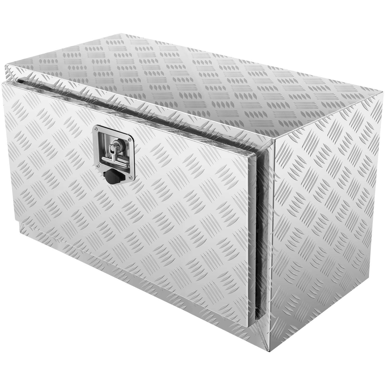 TEMU de almacenamiento VEVOR para camioneta, 30"×14"×16", de herramientas de aleación de aluminio de resistencia con de diamante, con candado y