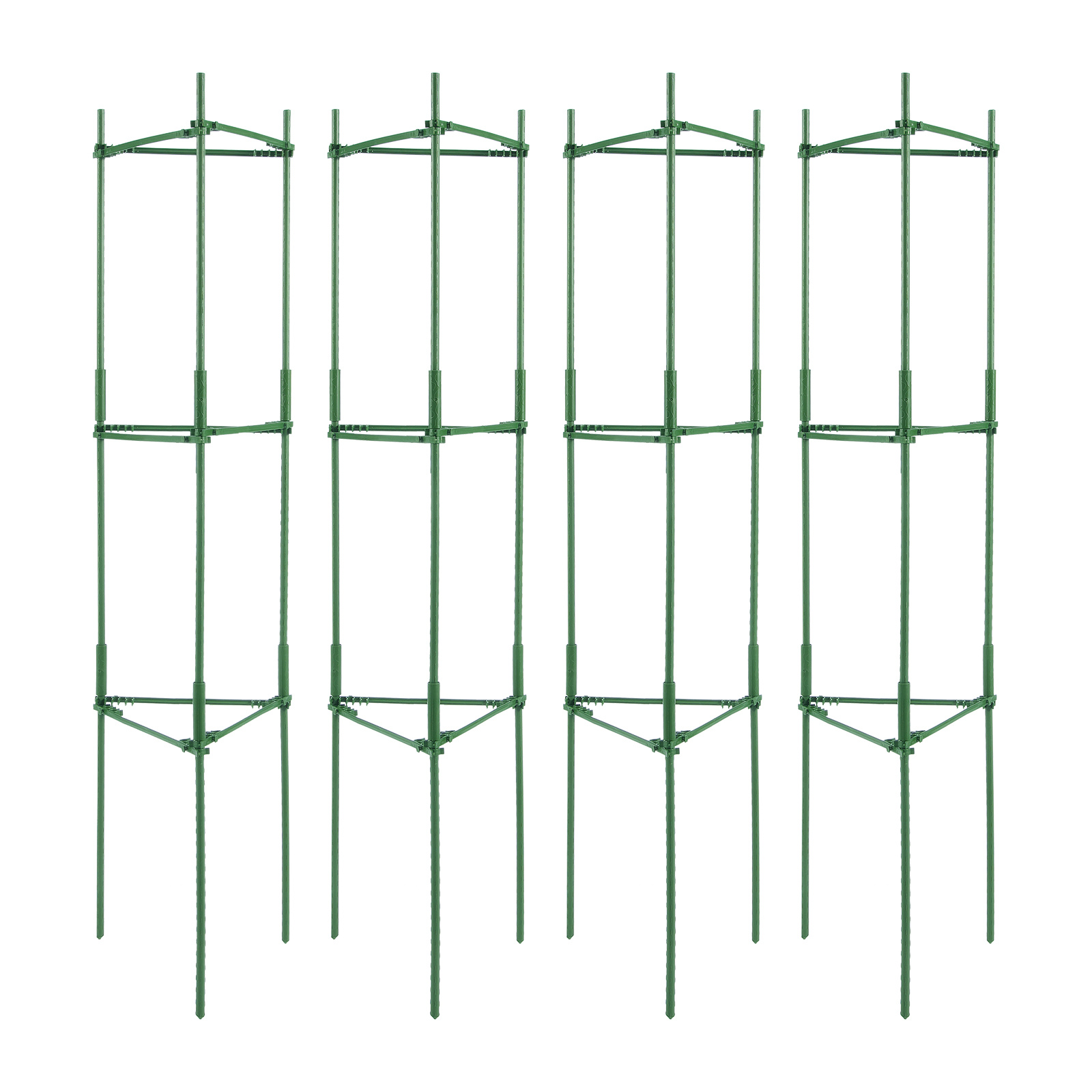 Vevor 4 Packs Tomato Cages For Garden 63" Tomato Plant Stakes Support Cage