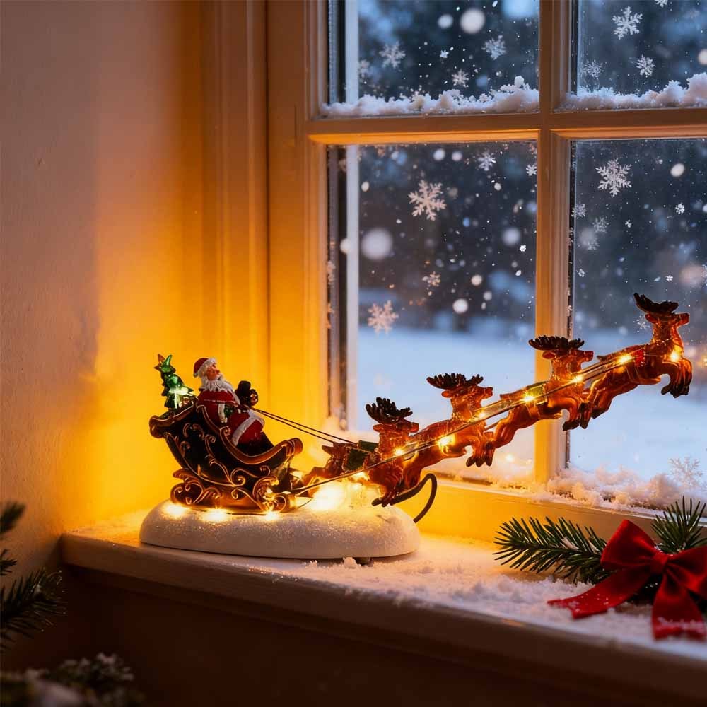 TEMU Christmas Ornaments, Sleigh And Reindeer Assortment - Christmas Reindeer Car