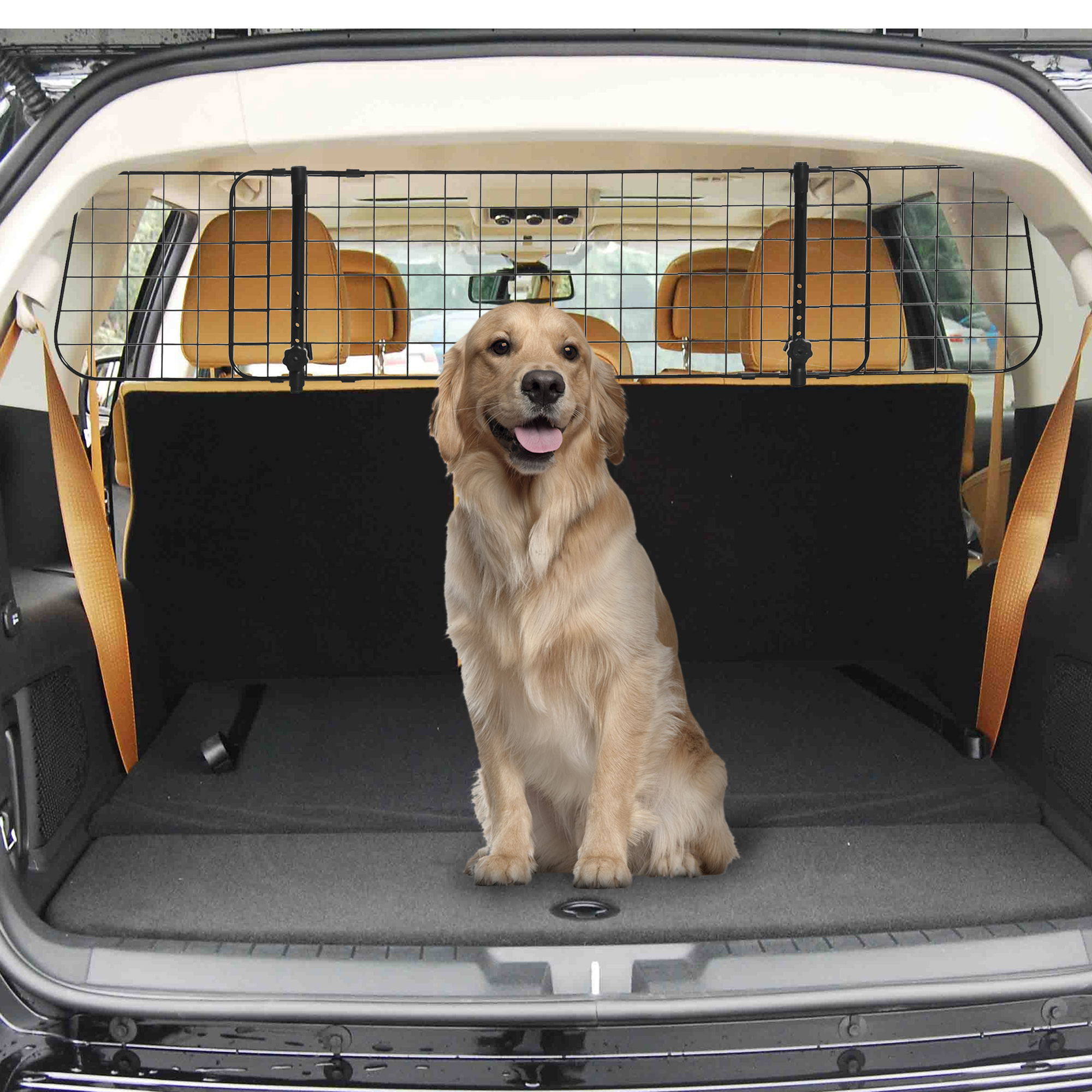 Dog Universal Car For Dogs With Adjustable Width, Partition Grid For Trunk Dogs Car Grid Dog 91-152 X 30 Cm