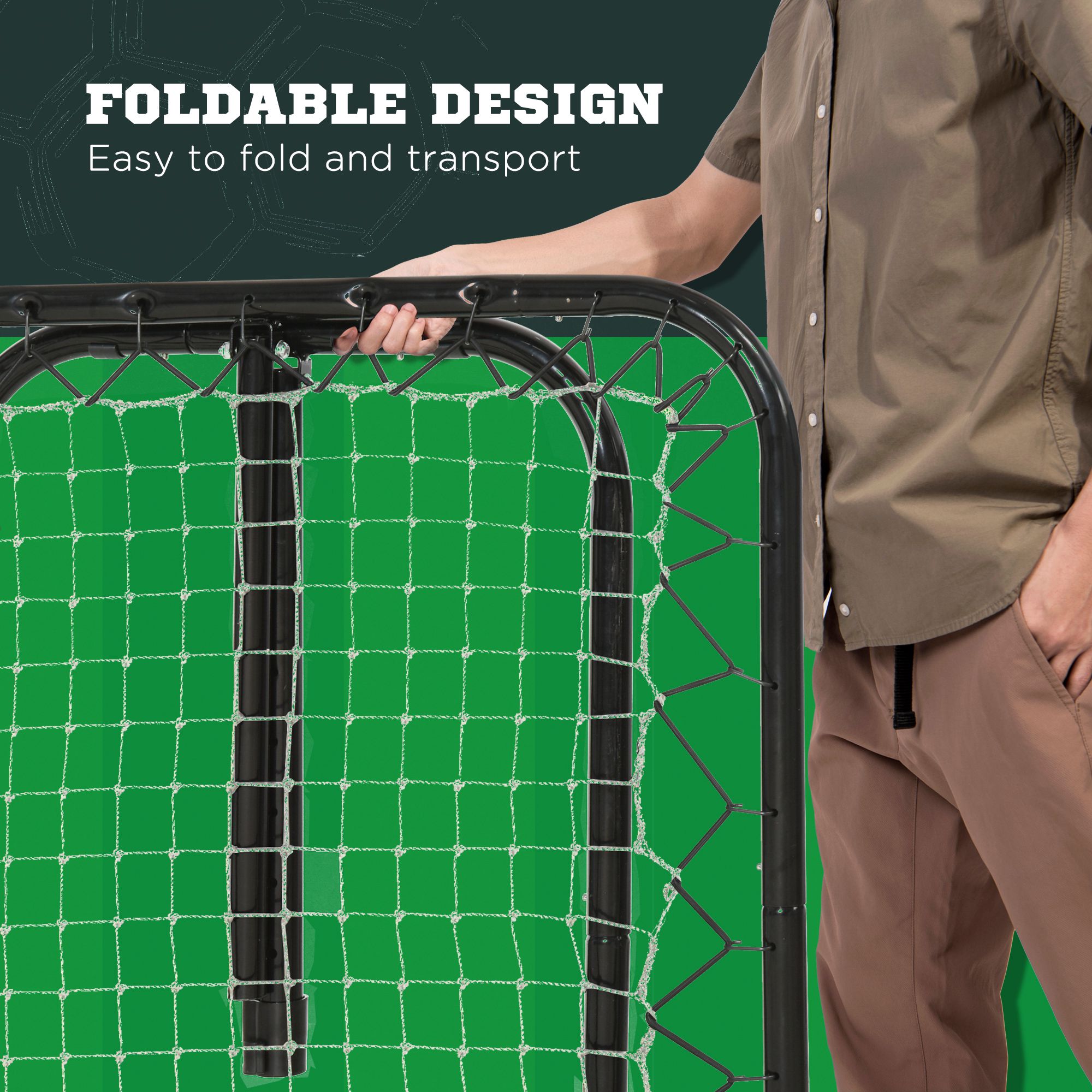 Angle Adjustable Rebounder Net Goal Training Set