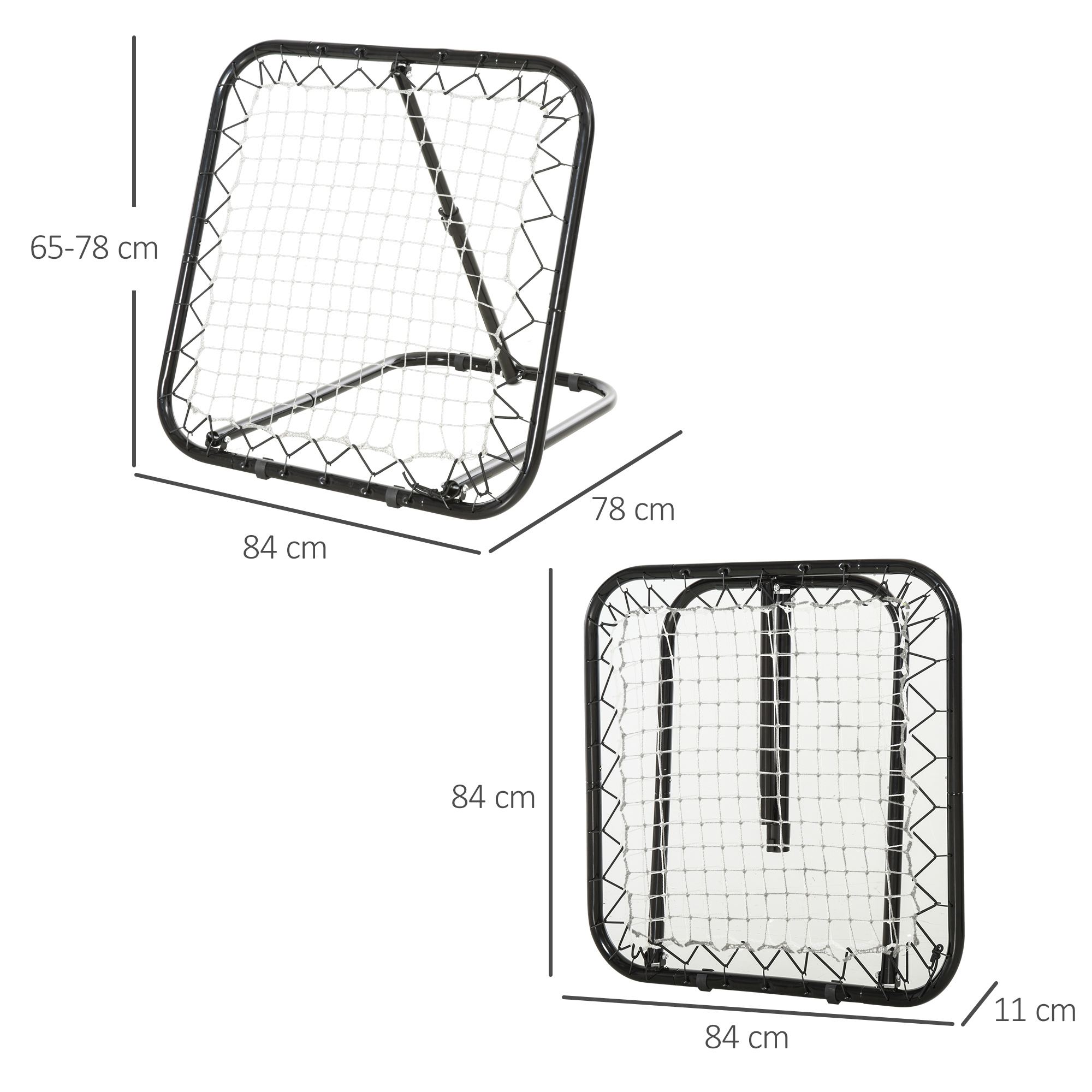 Angle Adjustable Rebounder Net Goal Training Set