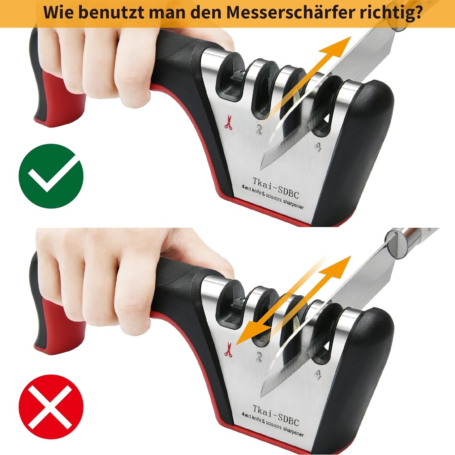 Professioneller Messerschärfer Aus Karbonstahl – 25,4 Cm Wetzstahl Mit Rutschfester Basis