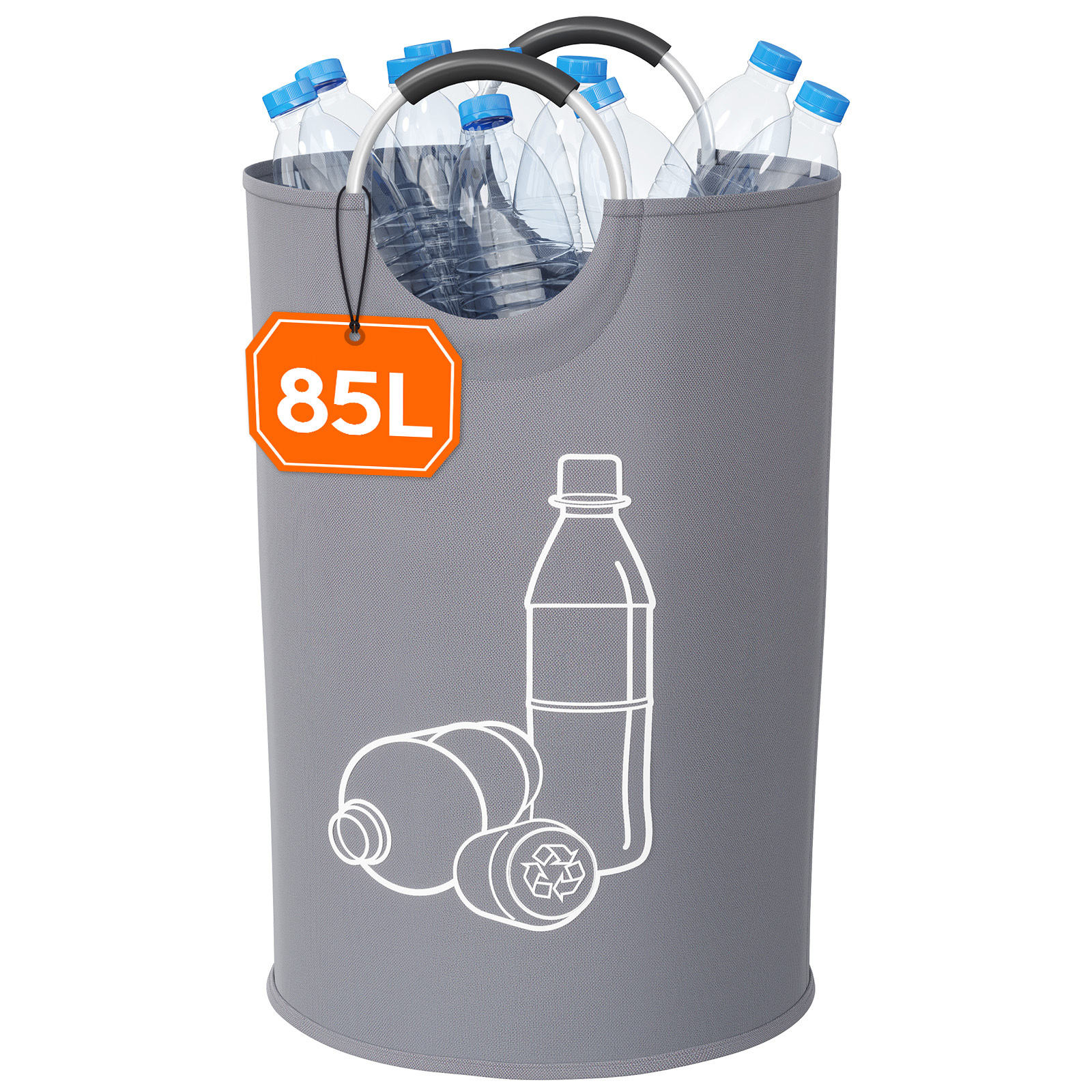 96L Pfandflaschen Sammelbehälter Mit 3 Fächern - Faltbar & Praktisch