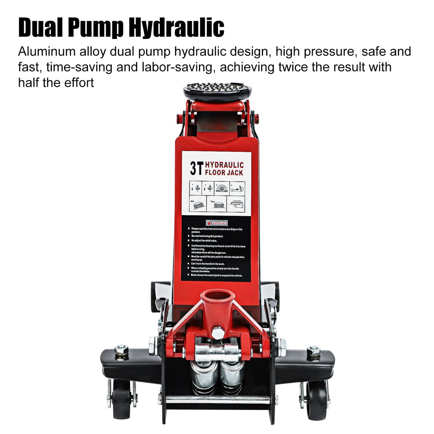3 Tonne Hydraulic Trolley Jack for Low Profile Cars