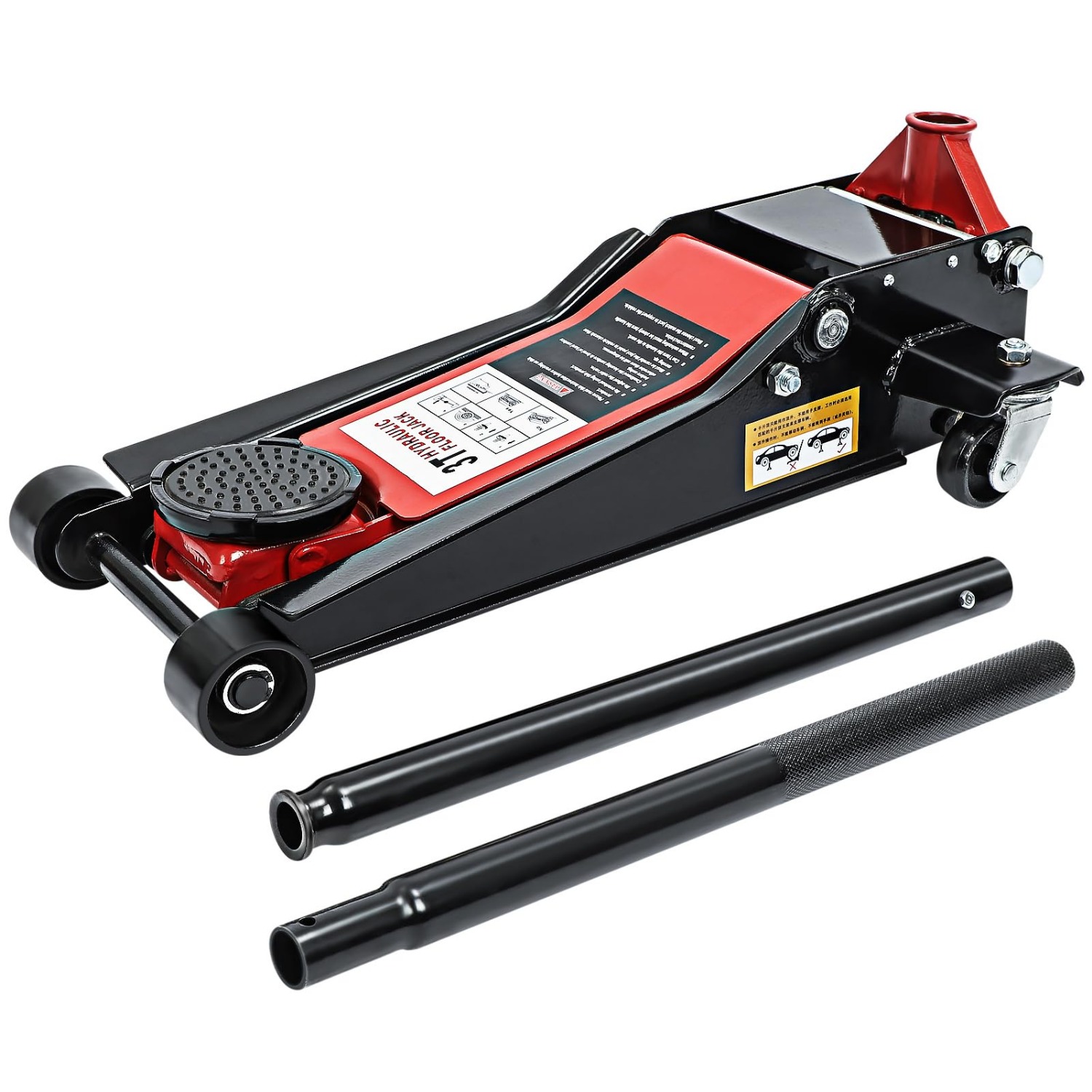 3 Tonne Hydraulic Trolley Jack for Low Profile Cars