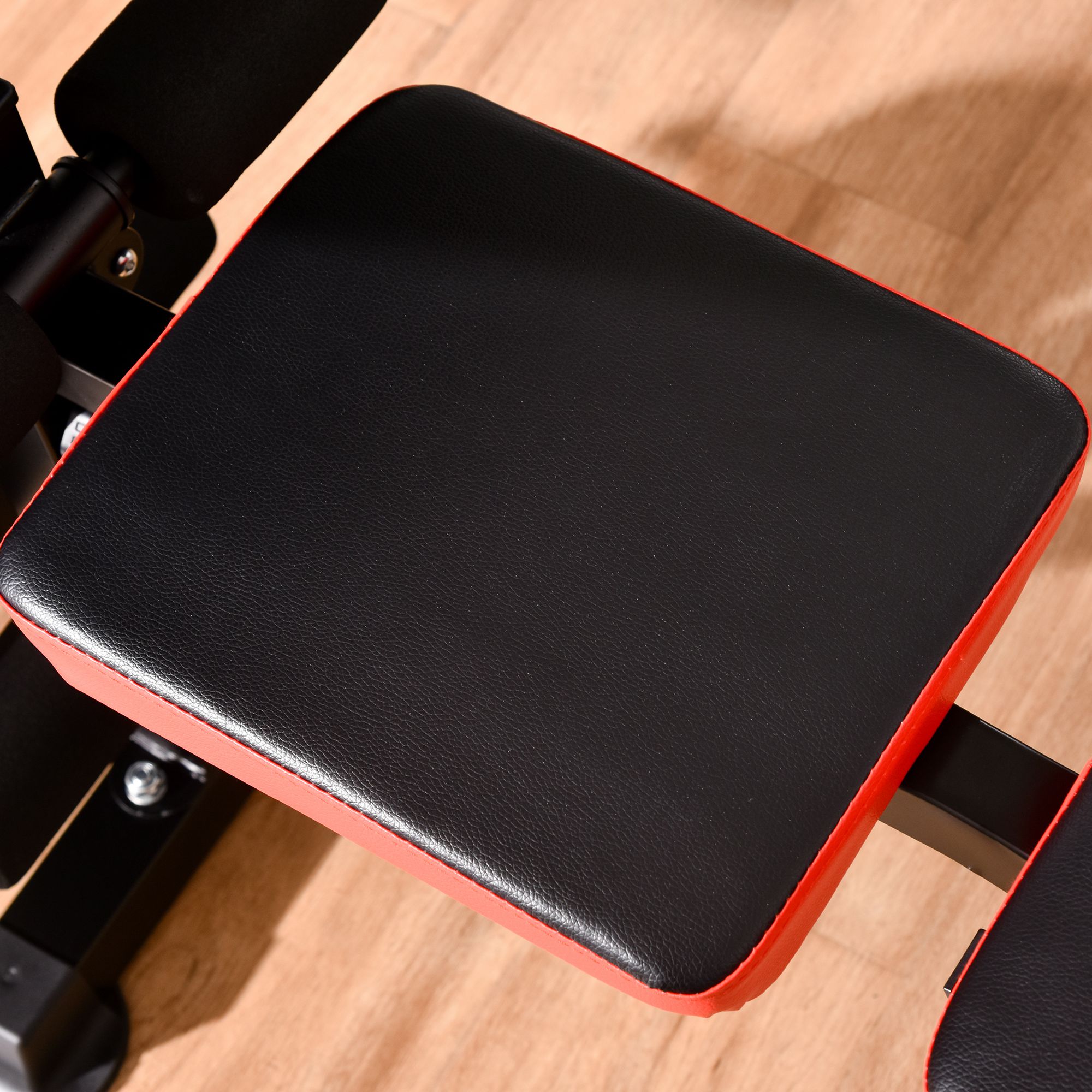 adjustable weight bench with leg developer barbell rack for weight lifting and strength training multifunctional workout station for home gym fitness details 3