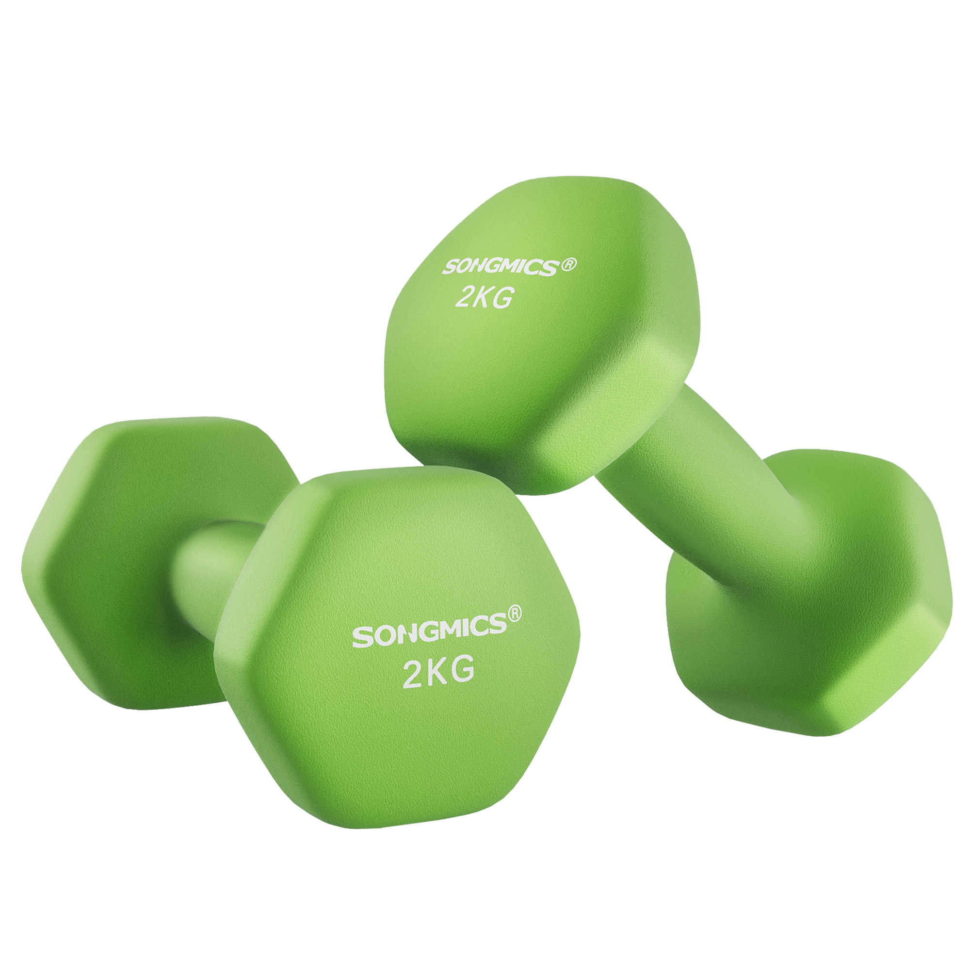 TEMU Dumbbells, 2pcs Set, Dumbbell Set, Short Dumbbells, Hexagon, Neoprene Coating, Strength Training, Workout, Fitness Training, For Home