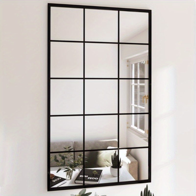 

Mirror, Wall Mirror Black 100x60 Cm Made Of Metal