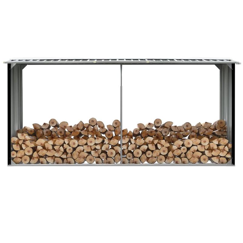 

Firewood Storage Galvanized Steel 330 X 92 X 153 Cm