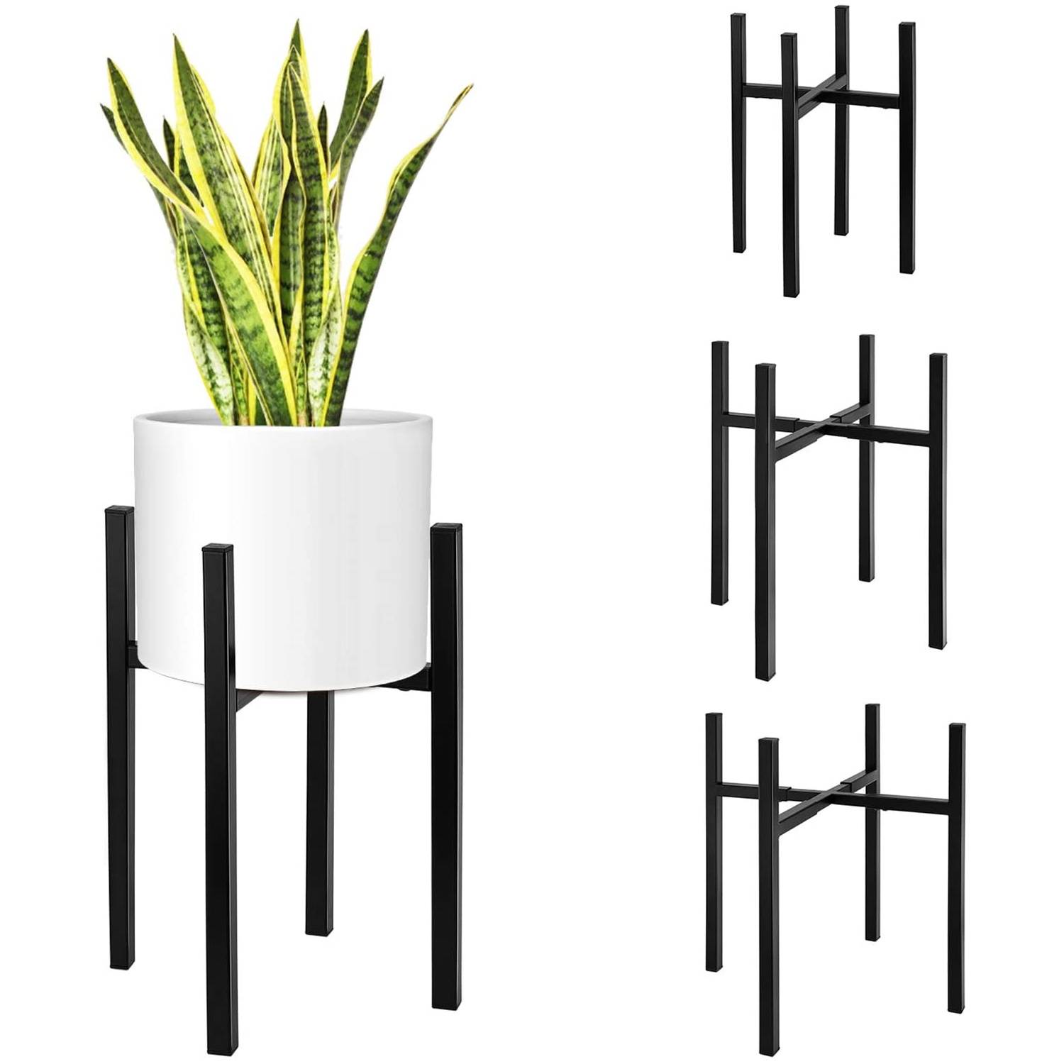 

Adjustable Height, Metal Plant Holder, Holder, Potted Plant Stand Black, Flower Stool Stand Plant Stand