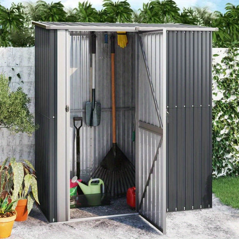 

Garden Shed Anthracite 180, 5x97x209, 5 Cm Galvanized Steel