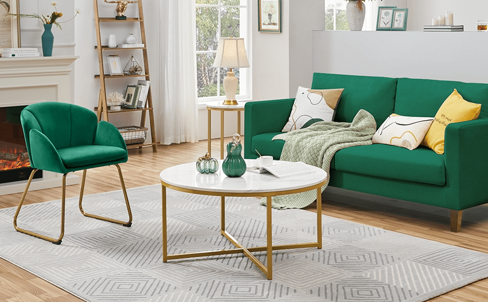   velvet armchair flower shape accent chair dining chair with metal   for living room bedroom home office kitchen pink simple   white   details 0