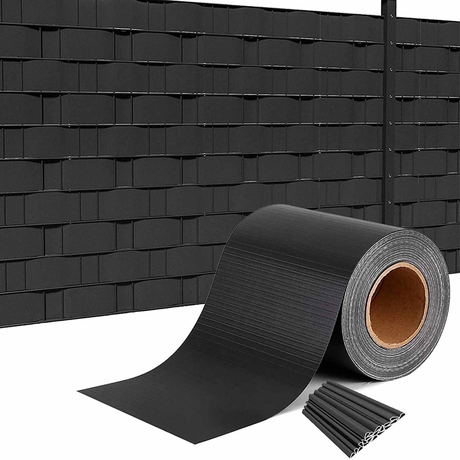 

Pvc Privacy Film Privacy Screen Strips Double Rod Mats Fence Privacy Screen Fence Film Double Rod Mat Fence With 450 G/m Rod Mat Fence Wind Protection Anthracite