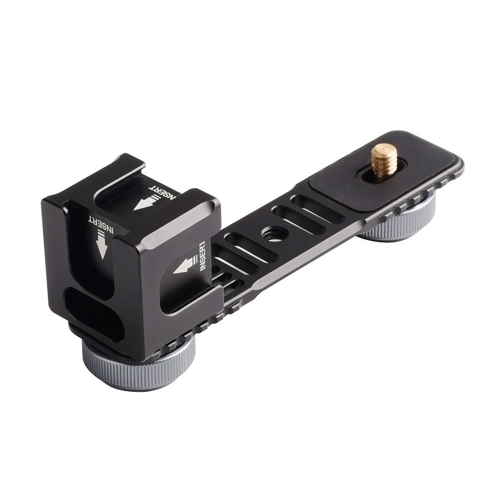 Fs-05 4 Cold Shoe Mounts Gimbal Extension Bracket Universal Microphone Stand And Light Mounting Plate Adapter For Mobile 2 Smooth 4/ Vimble 2 Gimbal Stabilizerhot