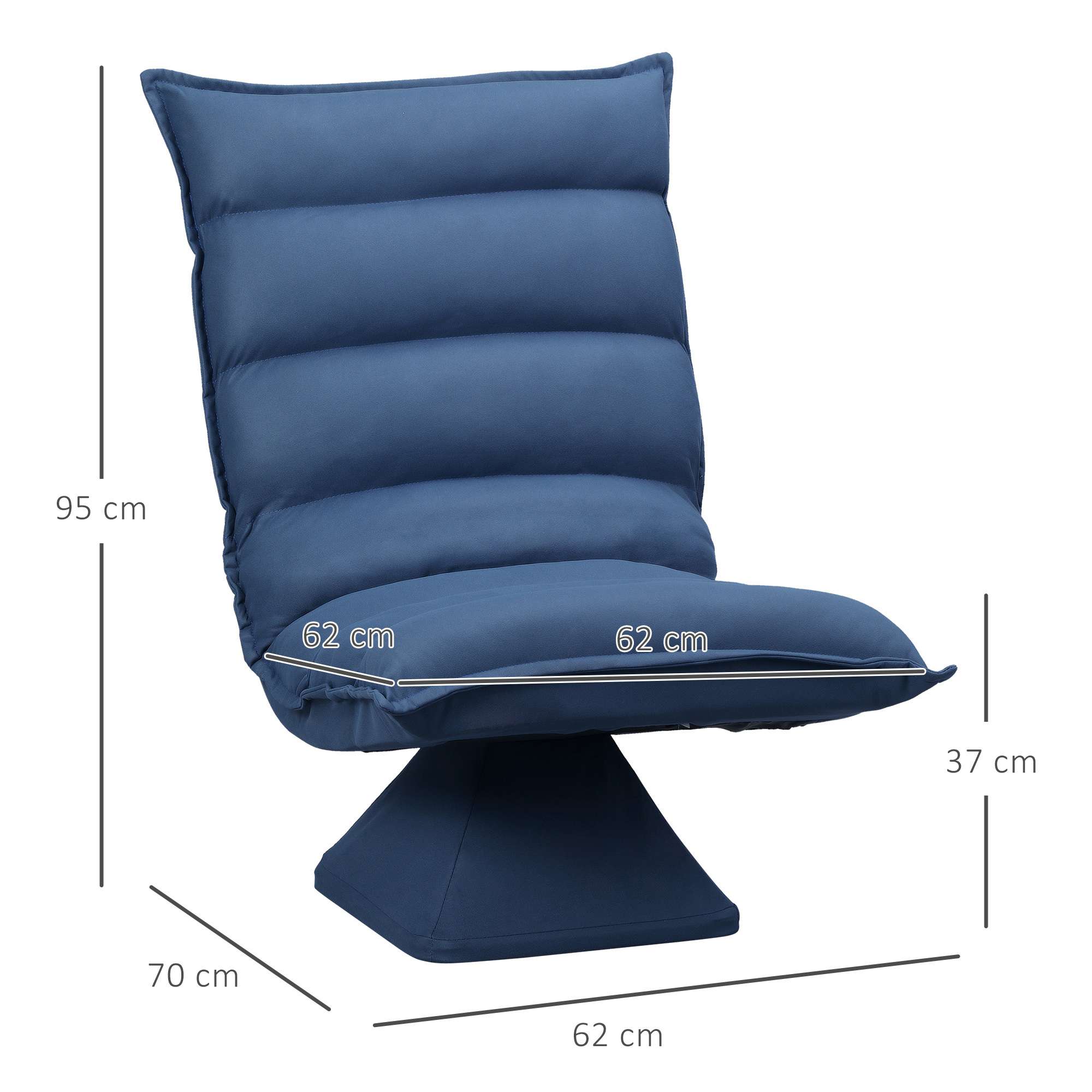 Fauteuil de Sol avec Dossier Inclinable