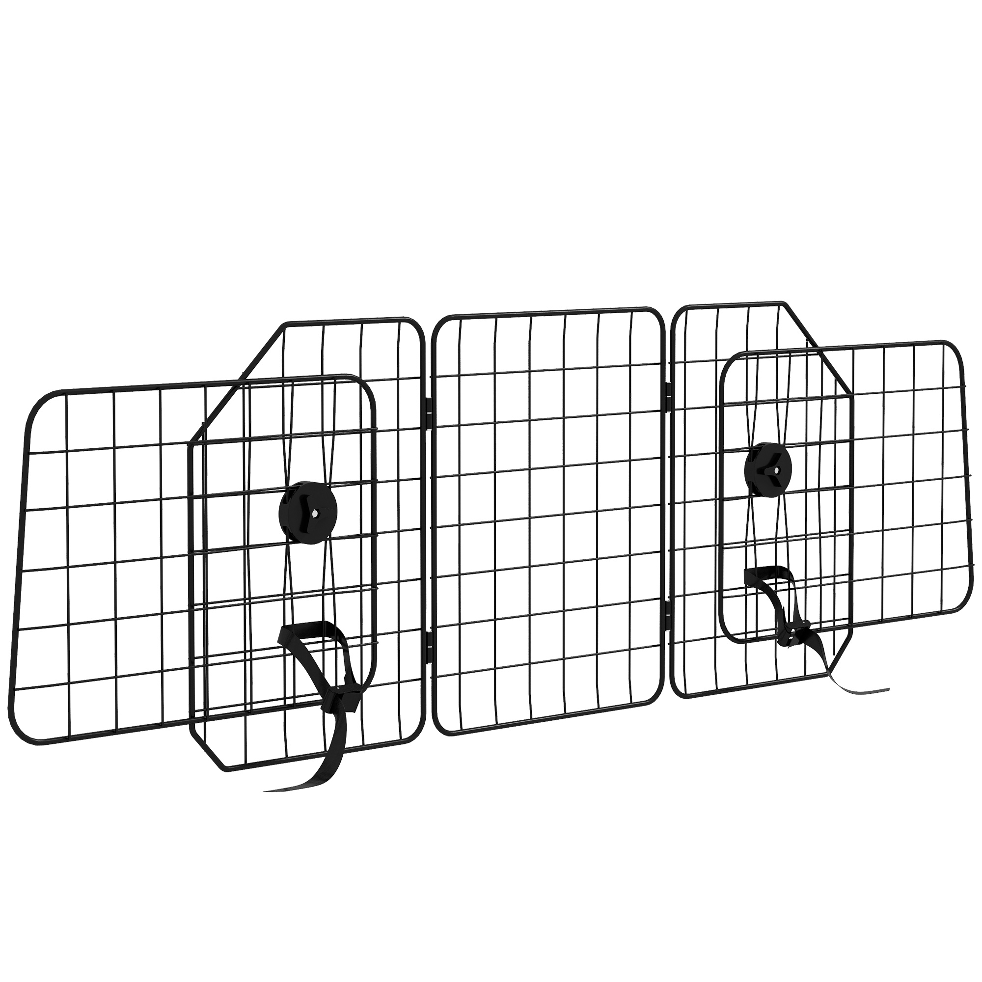 TEMU PawHut Grille de séparation voiture pour chien pliable barrière de chien pour voiture grille de protection pour chien voiture largeur ajustable